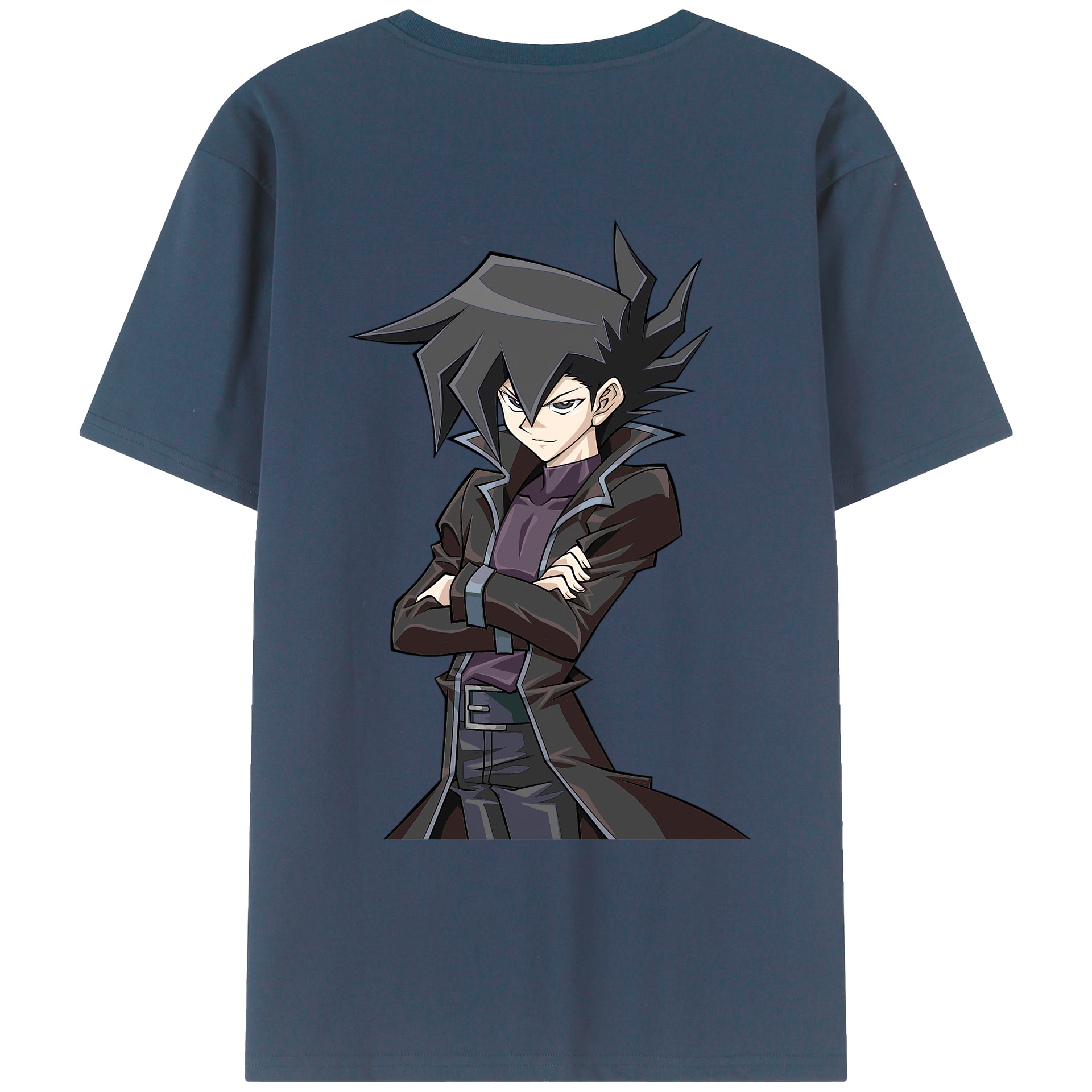 （画像用） 遊☆戯☆王 Yu-Gi-Oh! 綿100％ メンズ半袖Tシャツ（バックプリント） 通気性