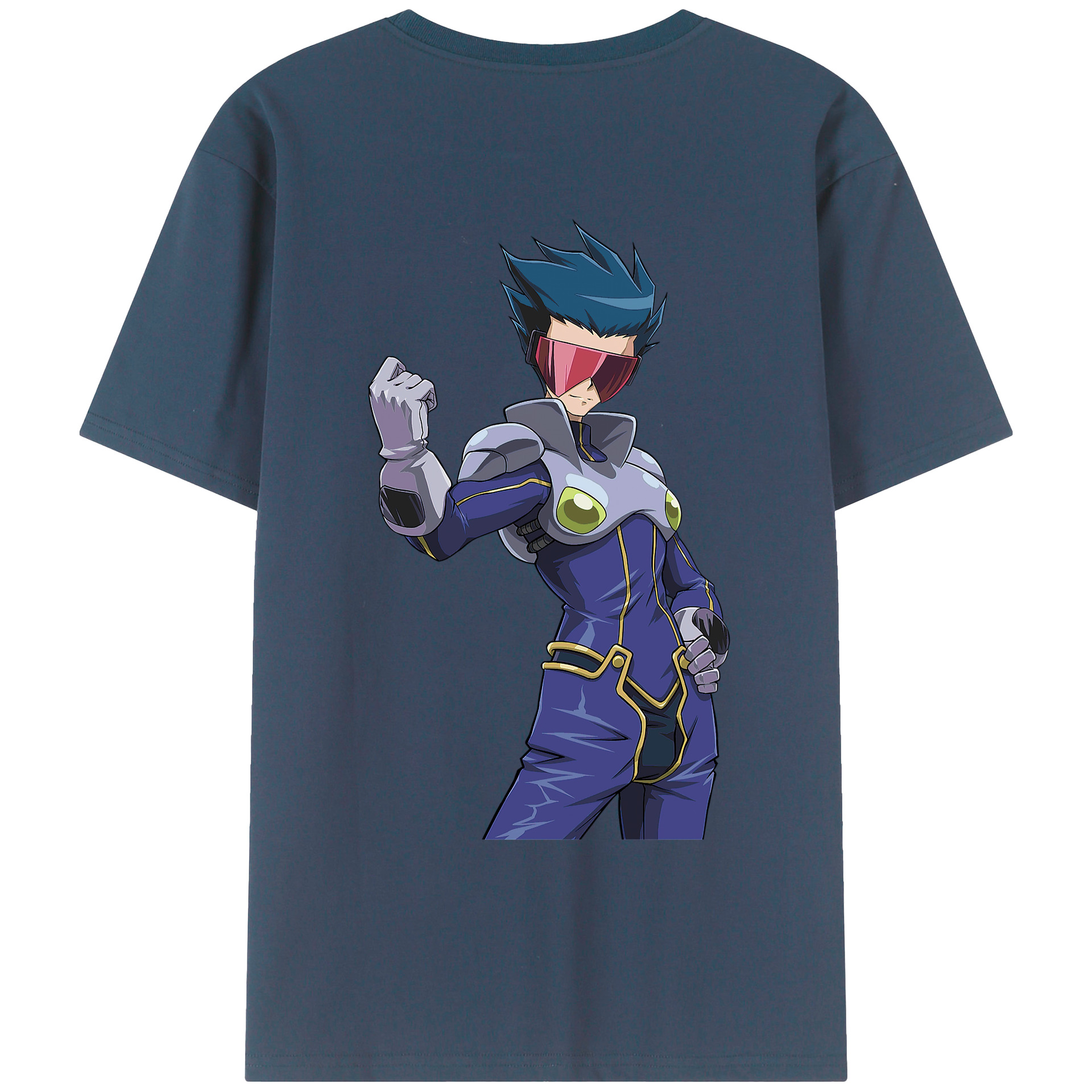 （画像用） 遊☆戯☆王 Yu-Gi-Oh! 綿100％ メンズ半袖Tシャツ（バックプリント） 通気性