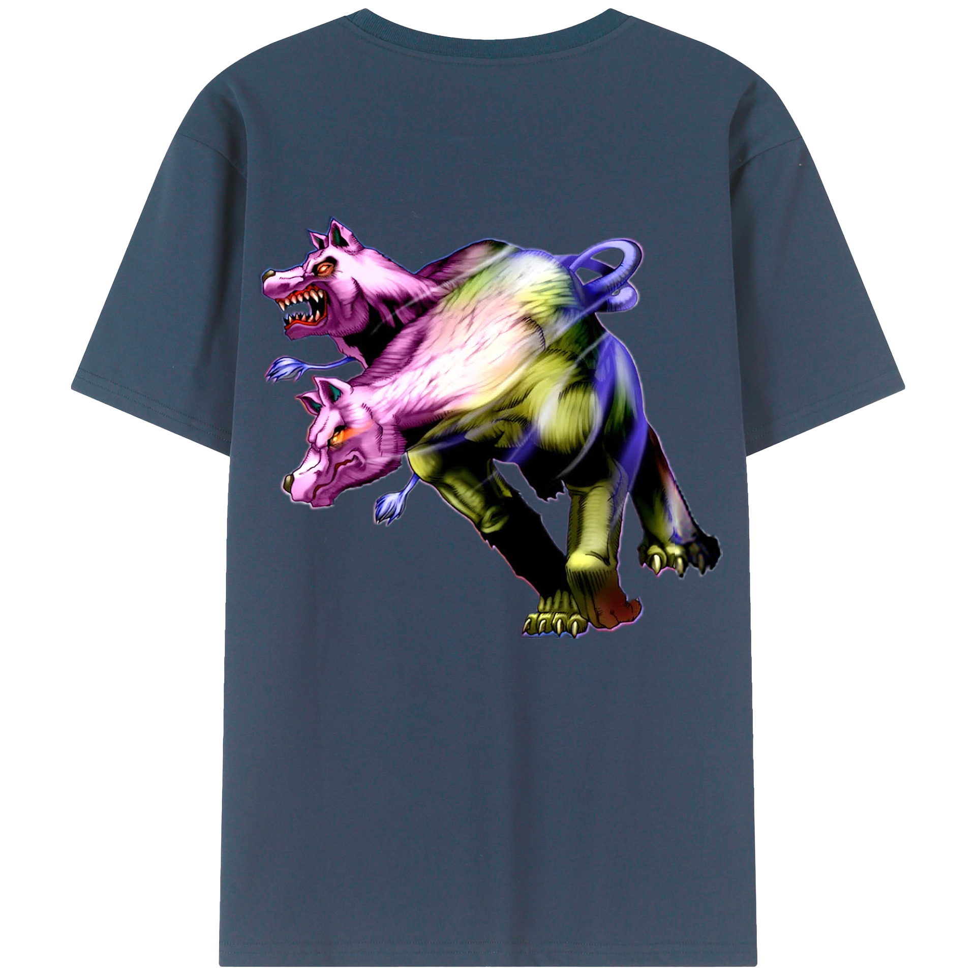 （画像用） 遊☆戯☆王 Yu-Gi-Oh! 綿100％ メンズ半袖Tシャツ（バックプリント） 通気性