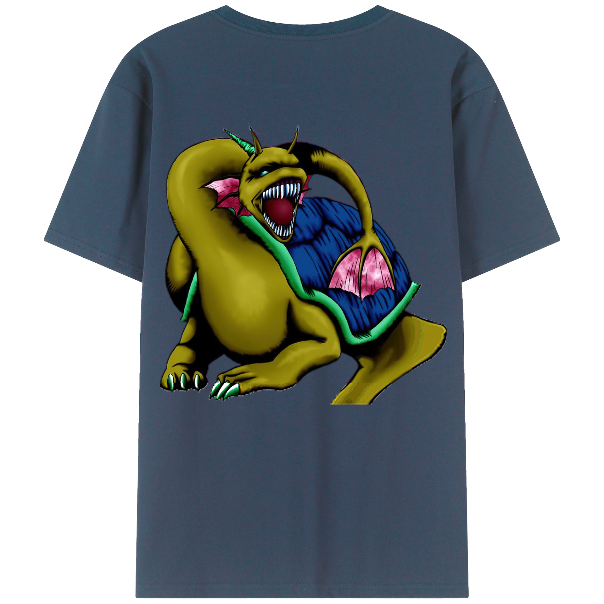 （画像用） 遊☆戯☆王 Yu-Gi-Oh! 綿100％ メンズ半袖Tシャツ（バックプリント） 通気性