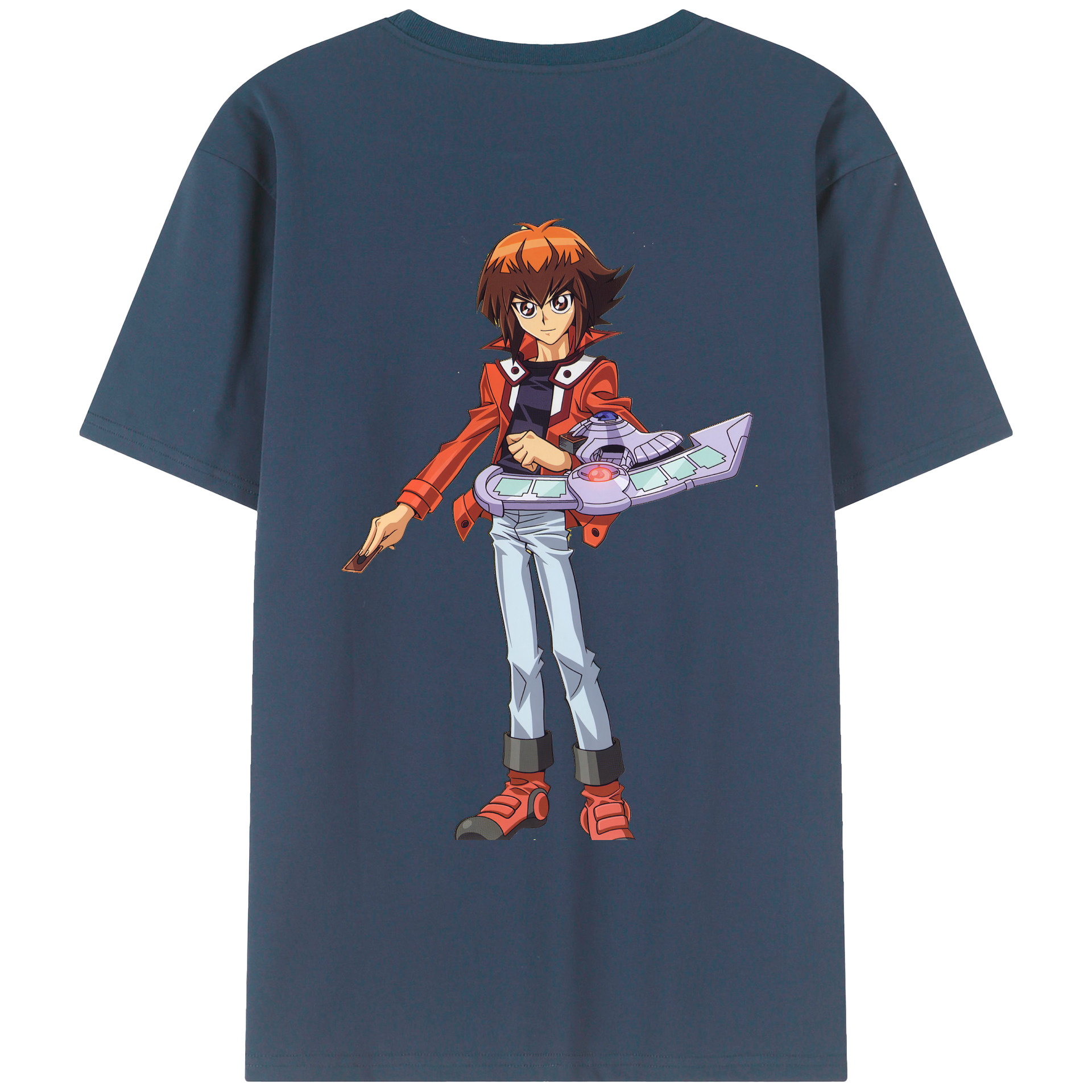 （画像用） 遊☆戯☆王 Yu-Gi-Oh! 綿100％ メンズ半袖Tシャツ（バックプリント） 通気性