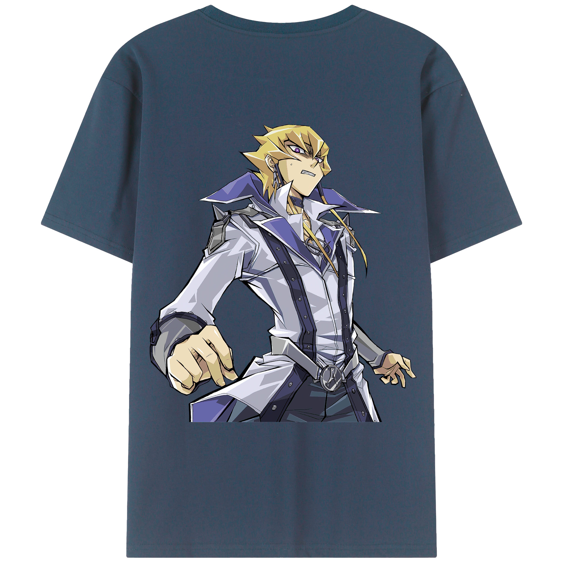 （画像用） 遊☆戯☆王 Yu-Gi-Oh! 綿100％ メンズ半袖Tシャツ（バックプリント） 通気性
