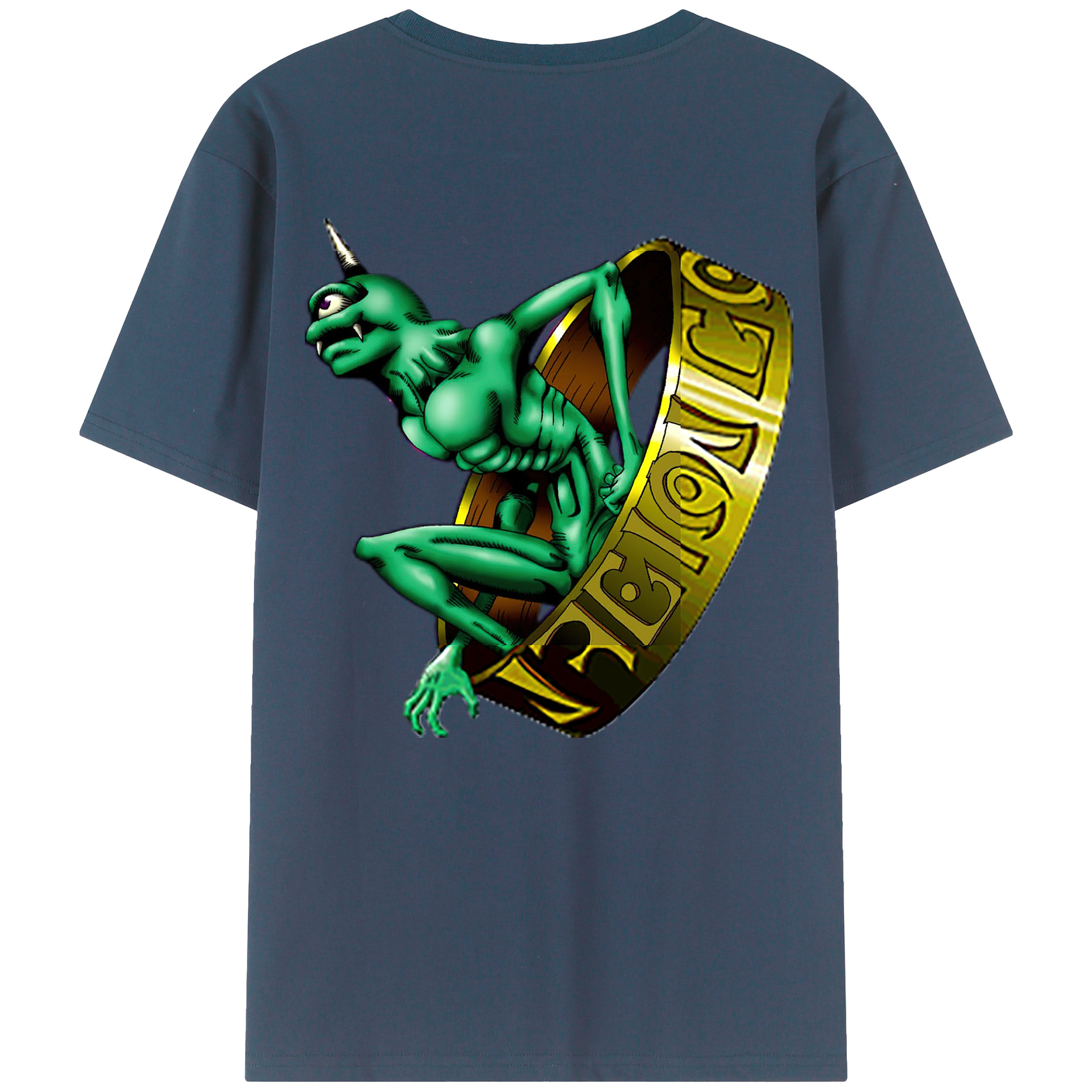 （画像用） 遊☆戯☆王 Yu-Gi-Oh! 綿100％ メンズ半袖Tシャツ（バックプリント） 通気性
