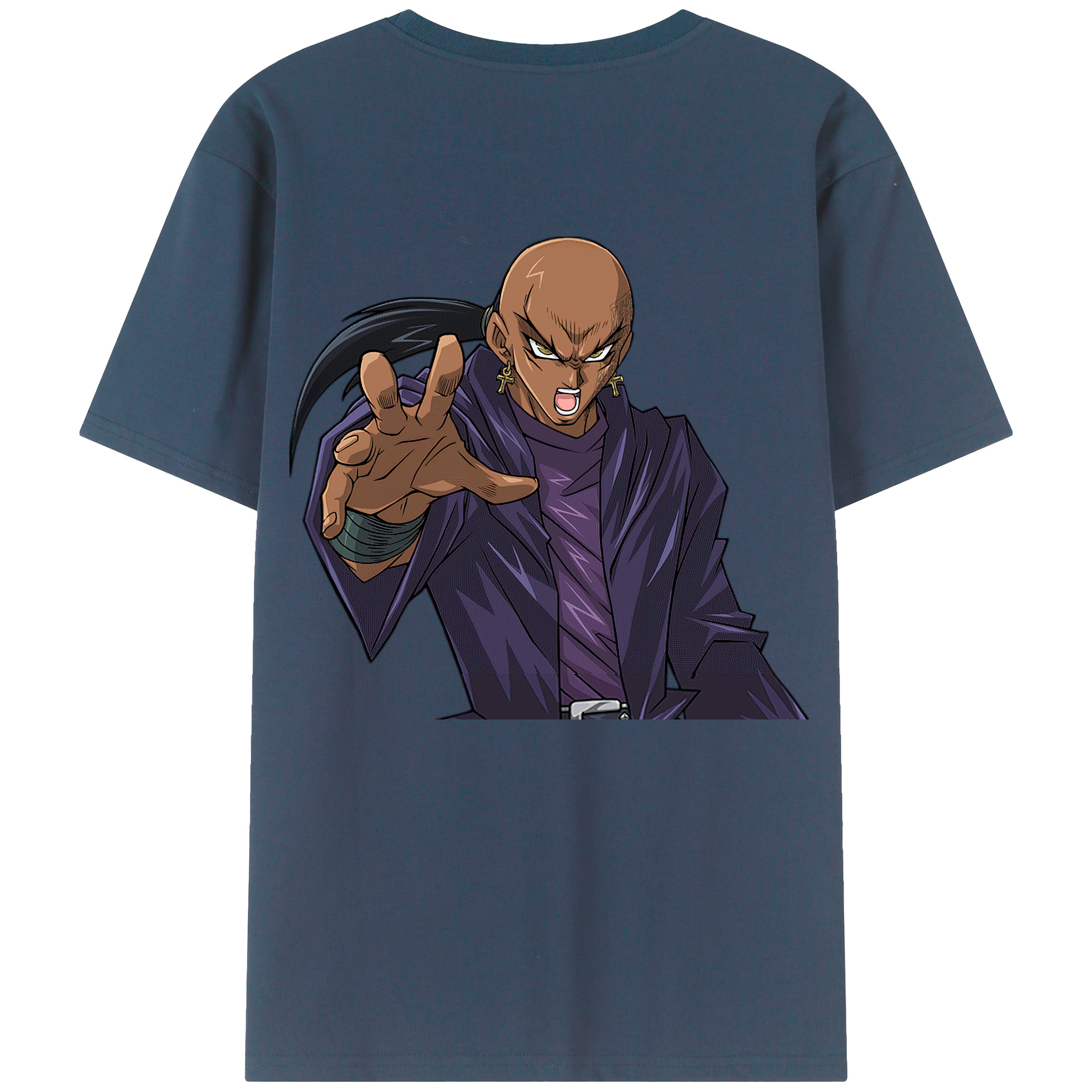 （画像用） 遊☆戯☆王 Yu-Gi-Oh! 綿100％ メンズ半袖Tシャツ（バックプリント） 通気性