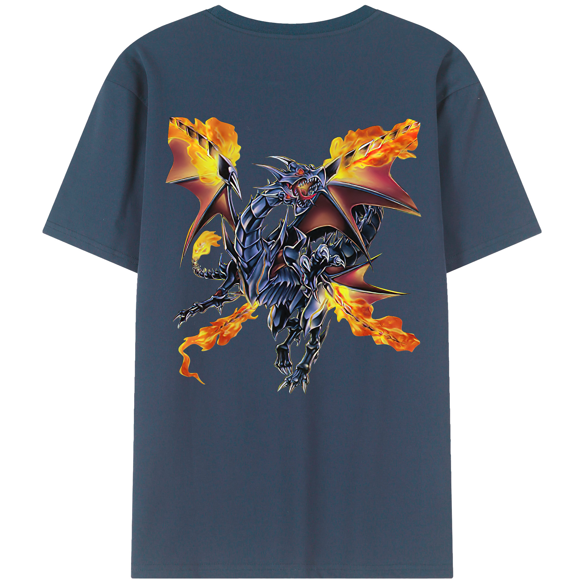 （画像用） 遊☆戯☆王 Yu-Gi-Oh! 綿100％ メンズ半袖Tシャツ（バックプリント） 通気性