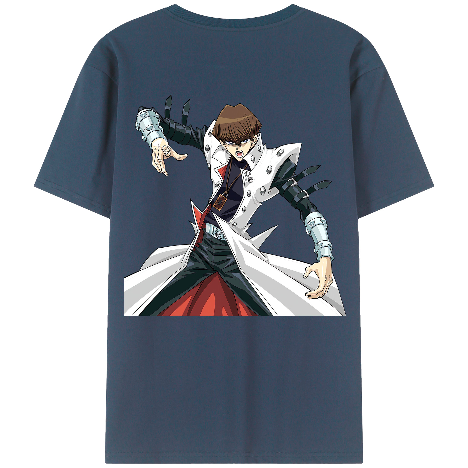 （画像用） 遊☆戯☆王 Yu-Gi-Oh! 綿100％ メンズ半袖Tシャツ（バックプリント） 通気性