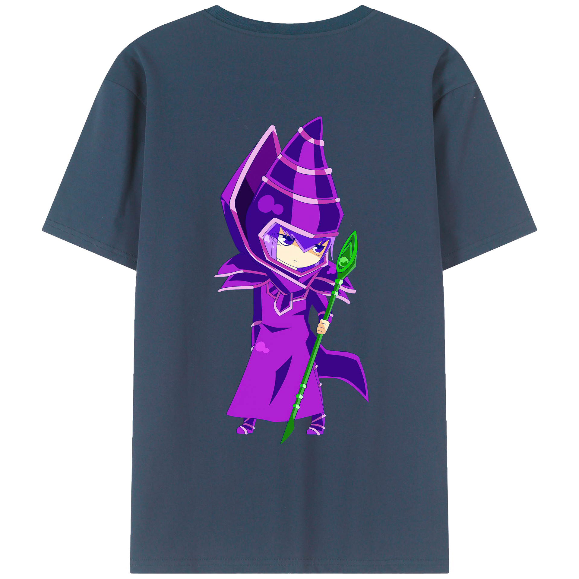 （画像用） 遊☆戯☆王 Yu-Gi-Oh! 綿100％ メンズ半袖Tシャツ（バックプリント） 通気性