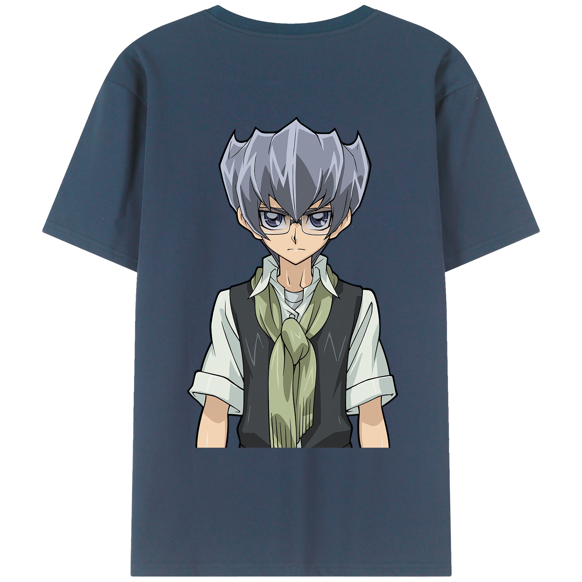 （画像用） 遊☆戯☆王 Yu-Gi-Oh! 綿100％ メンズ半袖Tシャツ（バックプリント） 通気性