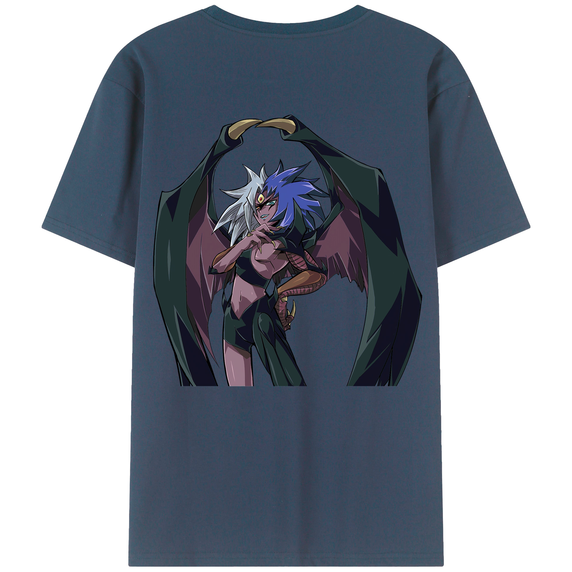 （画像用） 遊☆戯☆王 Yu-Gi-Oh! 綿100％ メンズ半袖Tシャツ（バックプリント） 通気性