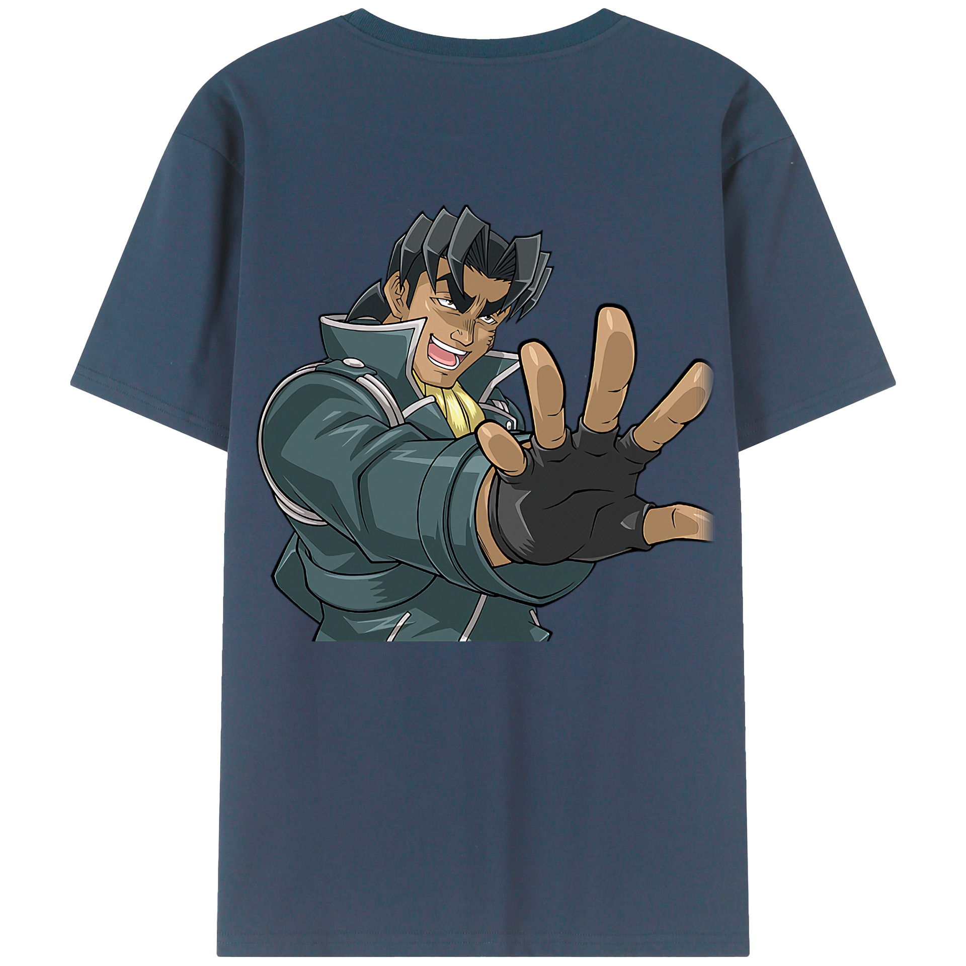 （画像用） 遊☆戯☆王 Yu-Gi-Oh! 綿100％ メンズ半袖Tシャツ（バックプリント） 通気性
