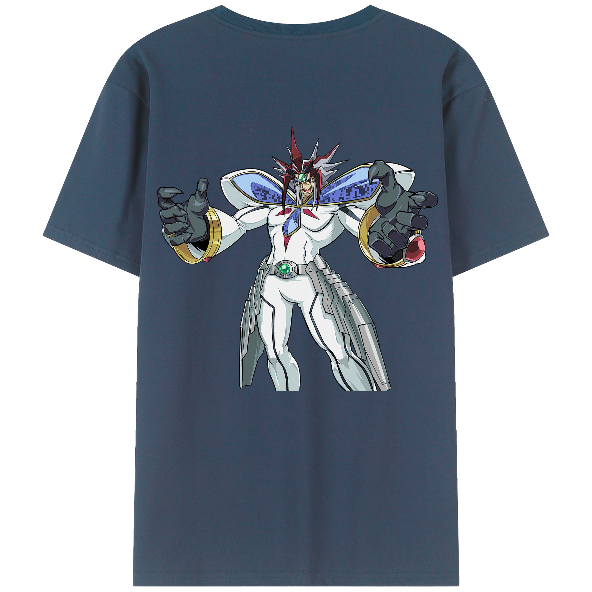（画像用） 遊☆戯☆王 Yu-Gi-Oh! 綿100％ メンズ半袖Tシャツ（バックプリント） 通気性