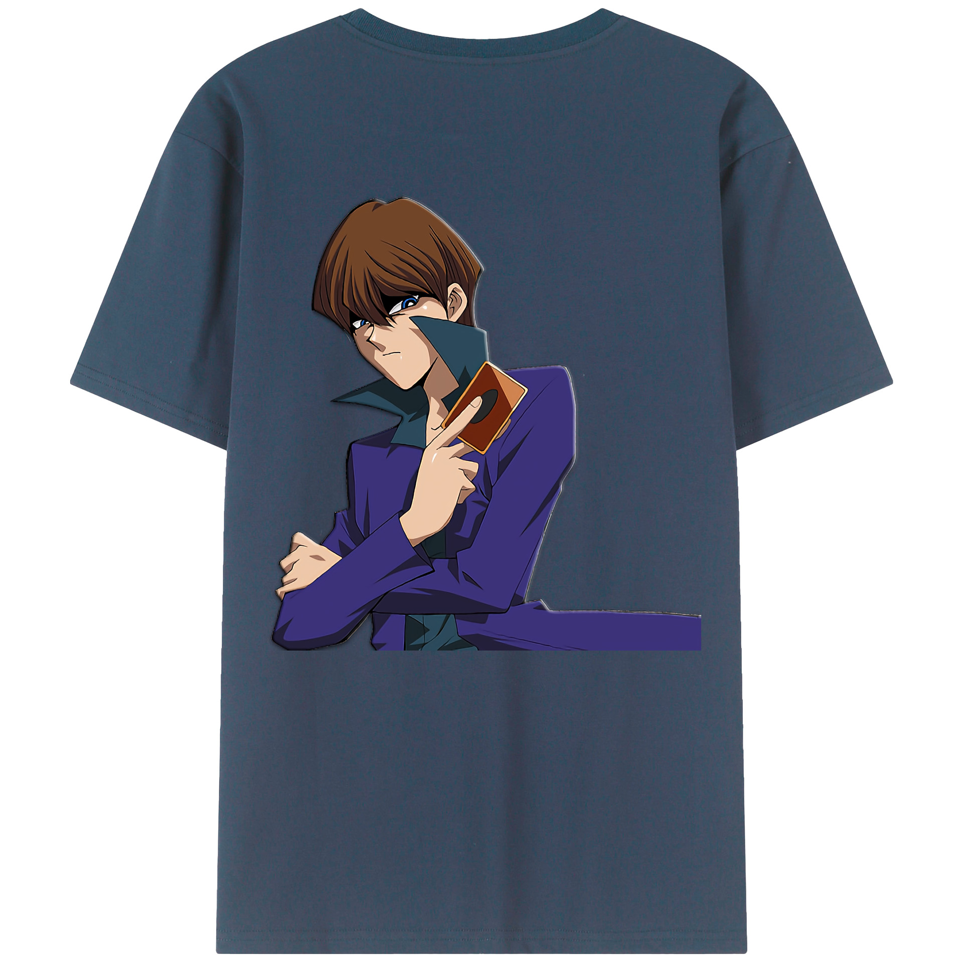 （画像用） 遊☆戯☆王 Yu-Gi-Oh! 綿100％ メンズ半袖Tシャツ（バックプリント） 通気性