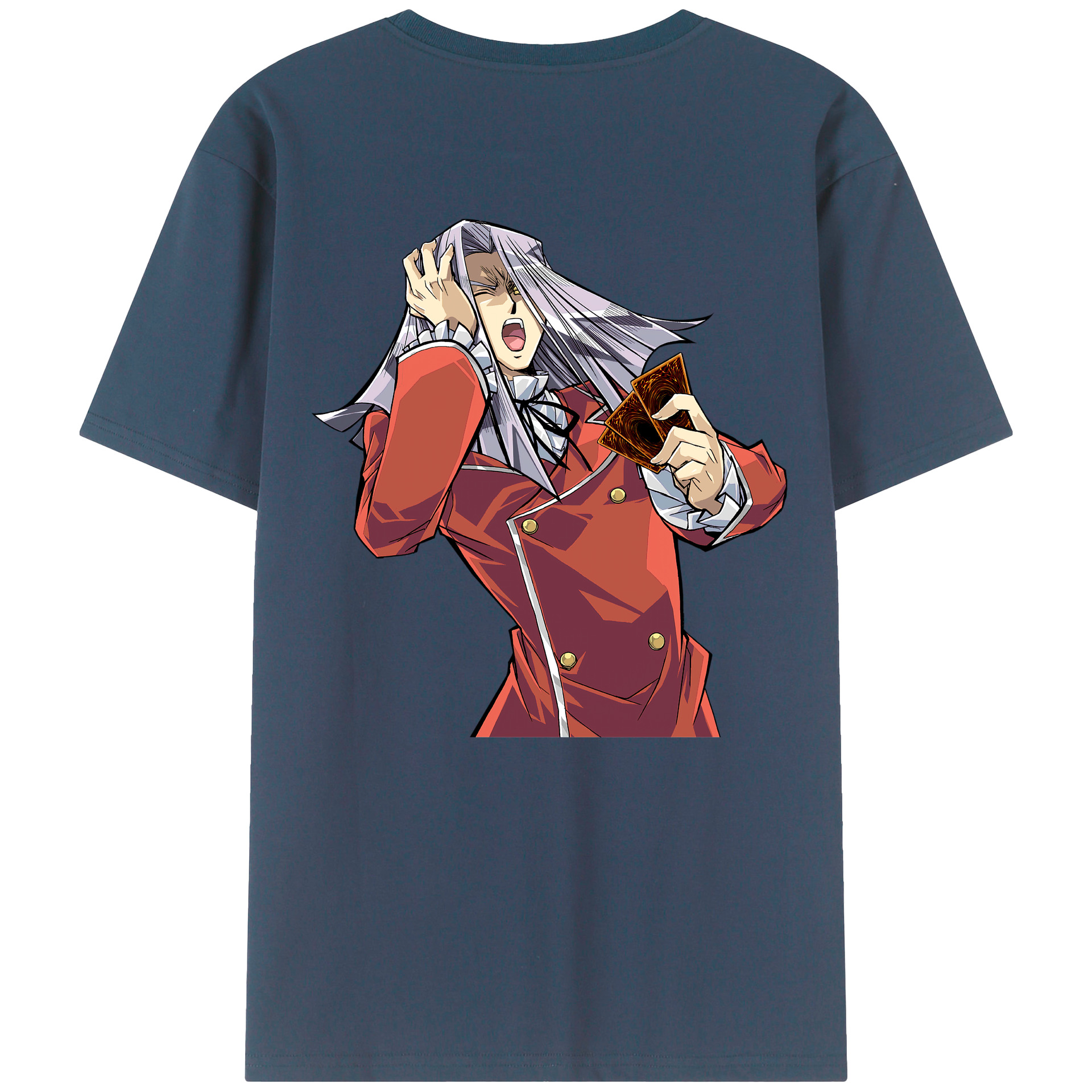 （画像用） 遊☆戯☆王 Yu-Gi-Oh! 綿100％ メンズ半袖Tシャツ（バックプリント） 通気性