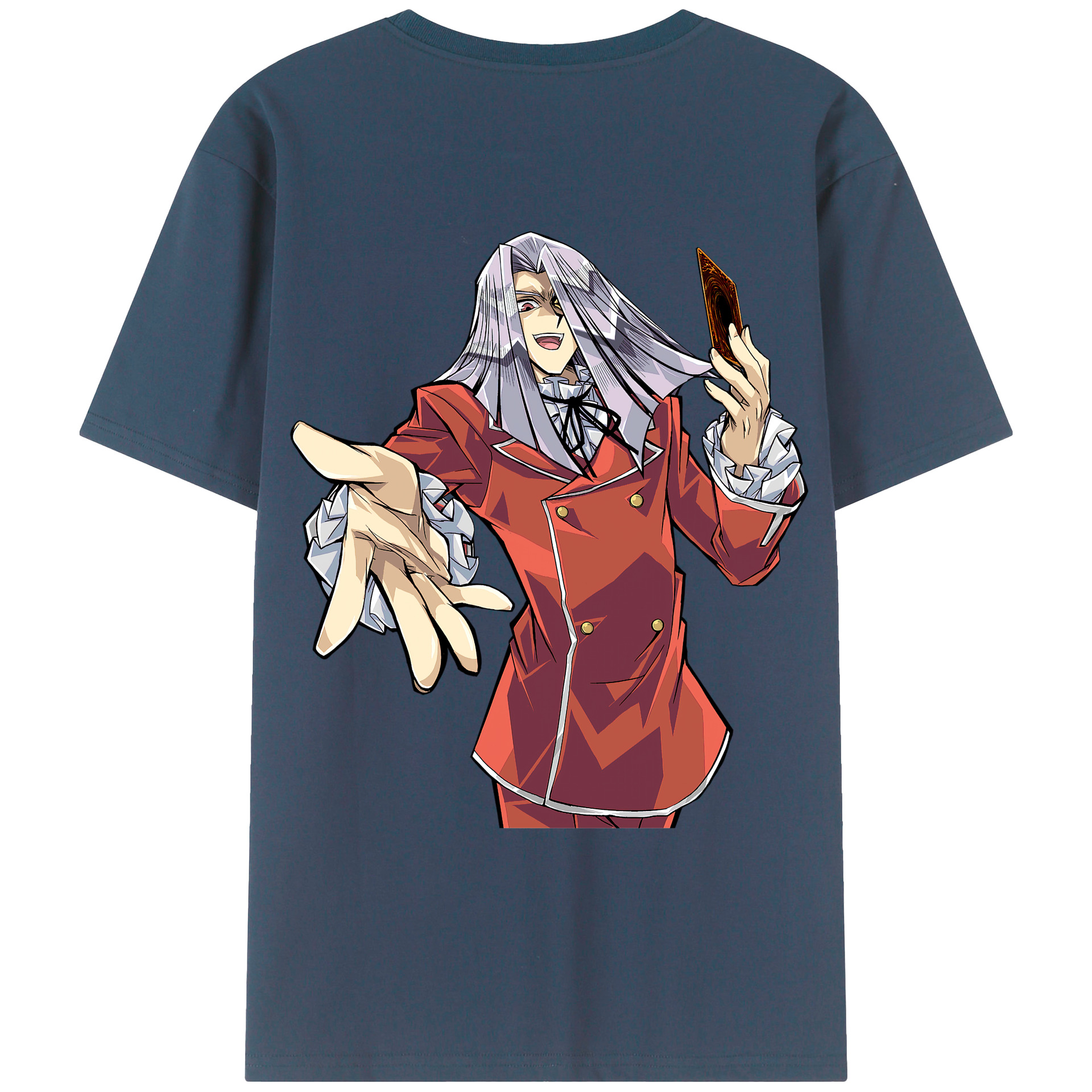 （画像用） 遊☆戯☆王 Yu-Gi-Oh! 綿100％ メンズ半袖Tシャツ（バックプリント） 通気性