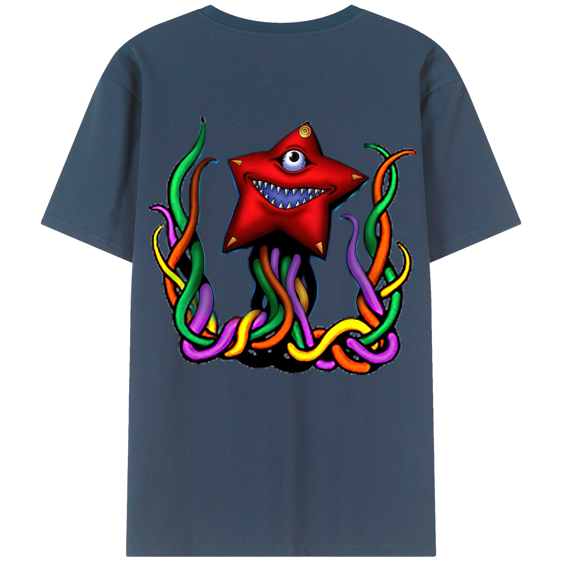 （画像用） 遊☆戯☆王 Yu-Gi-Oh! 綿100％ メンズ半袖Tシャツ（バックプリント） 通気性