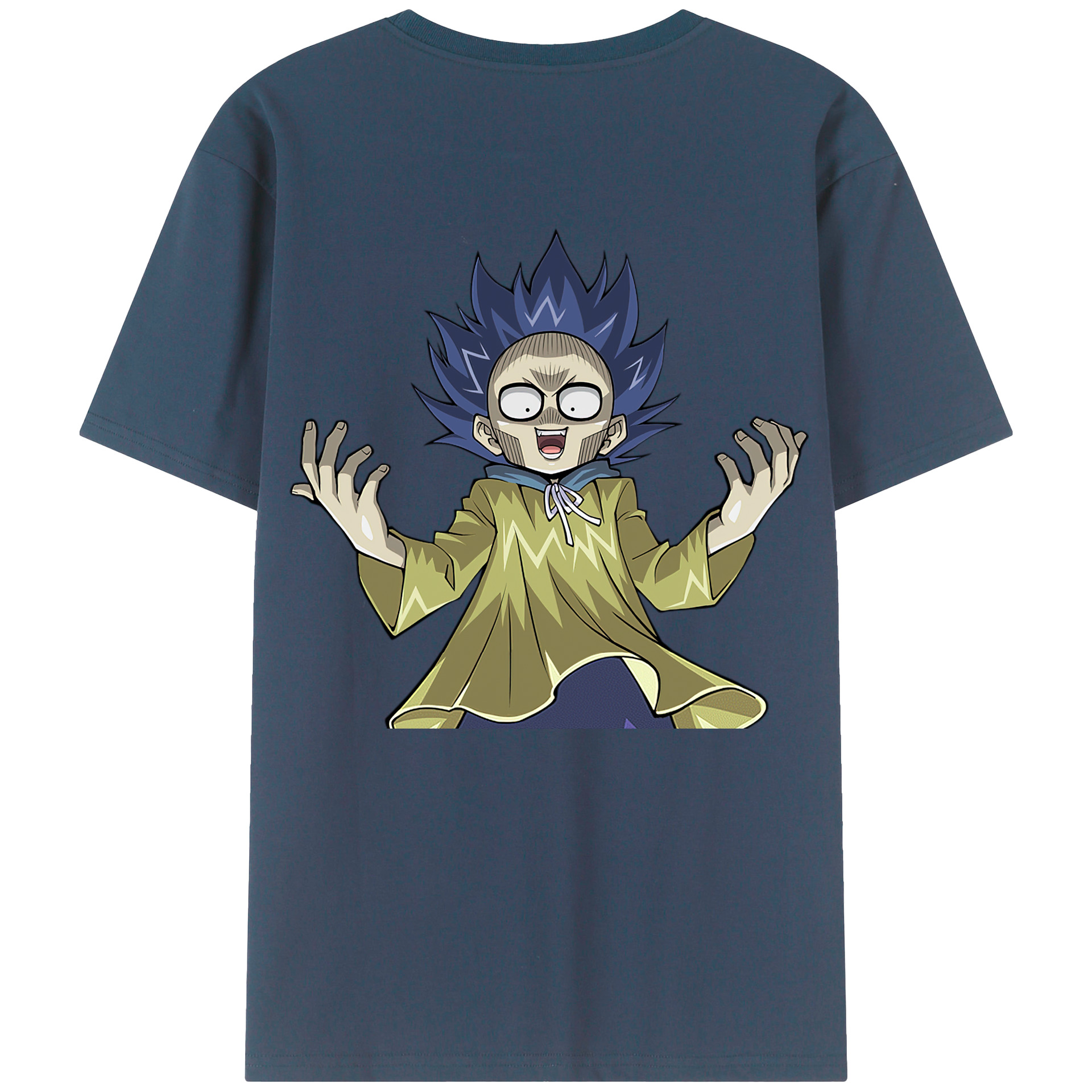 （画像用） 遊☆戯☆王 Yu-Gi-Oh! 綿100％ メンズ半袖Tシャツ（バックプリント） 通気性