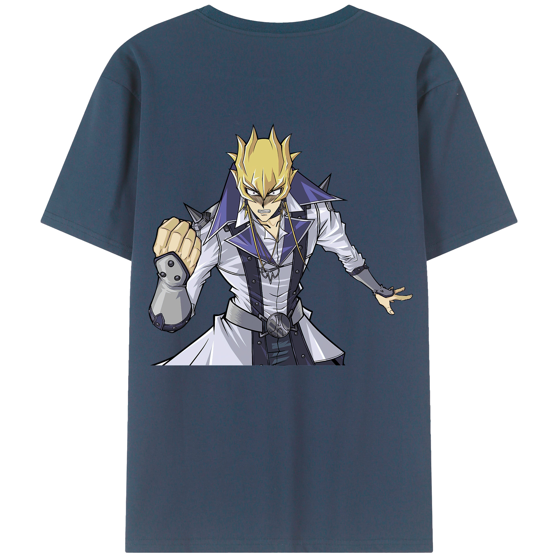 （画像用） 遊☆戯☆王 Yu-Gi-Oh! 綿100％ メンズ半袖Tシャツ（バックプリント） 通気性