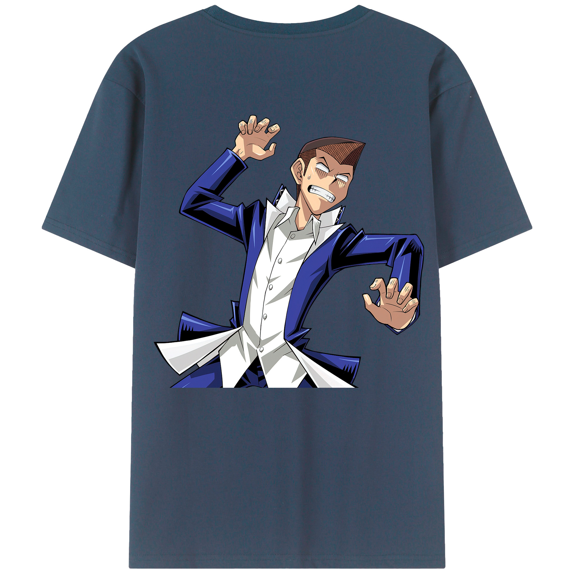 （画像用） 遊☆戯☆王 Yu-Gi-Oh! 綿100％ メンズ半袖Tシャツ（バックプリント） 通気性