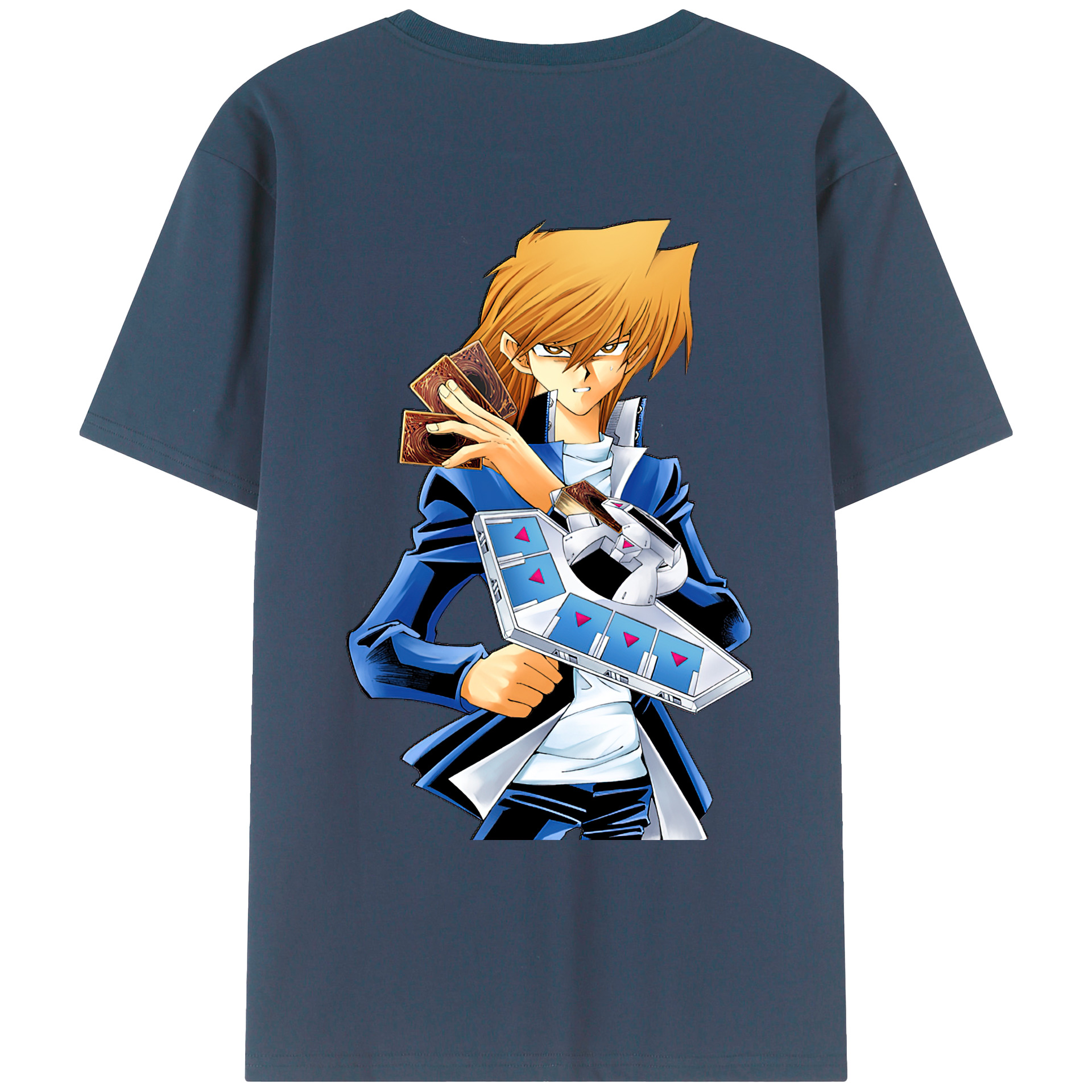 （画像用） 遊☆戯☆王 Yu-Gi-Oh! 綿100％ メンズ半袖Tシャツ（バックプリント） 通気性