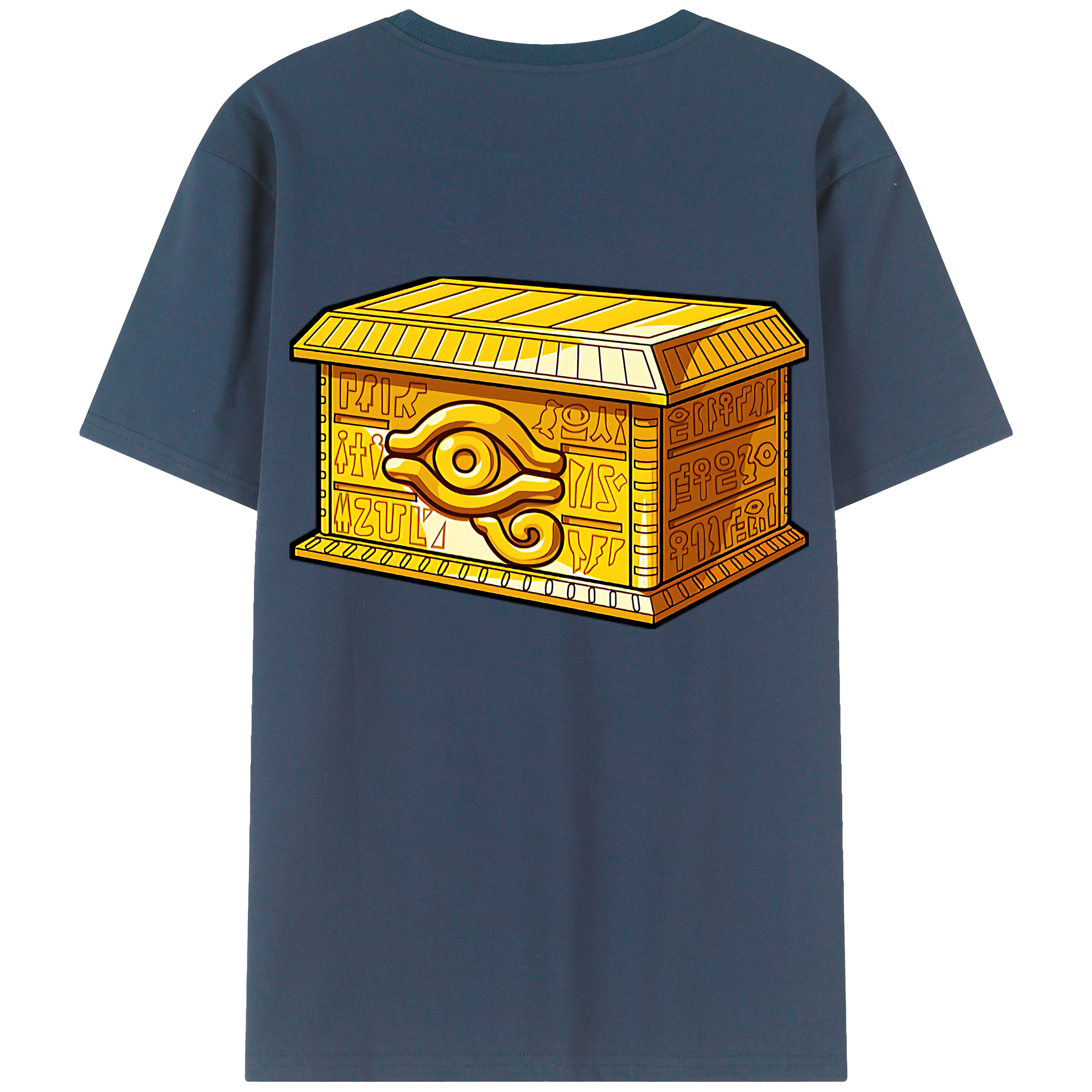 （画像用） 遊☆戯☆王 Yu-Gi-Oh! 綿100％ メンズ半袖Tシャツ（バックプリント） 通気性