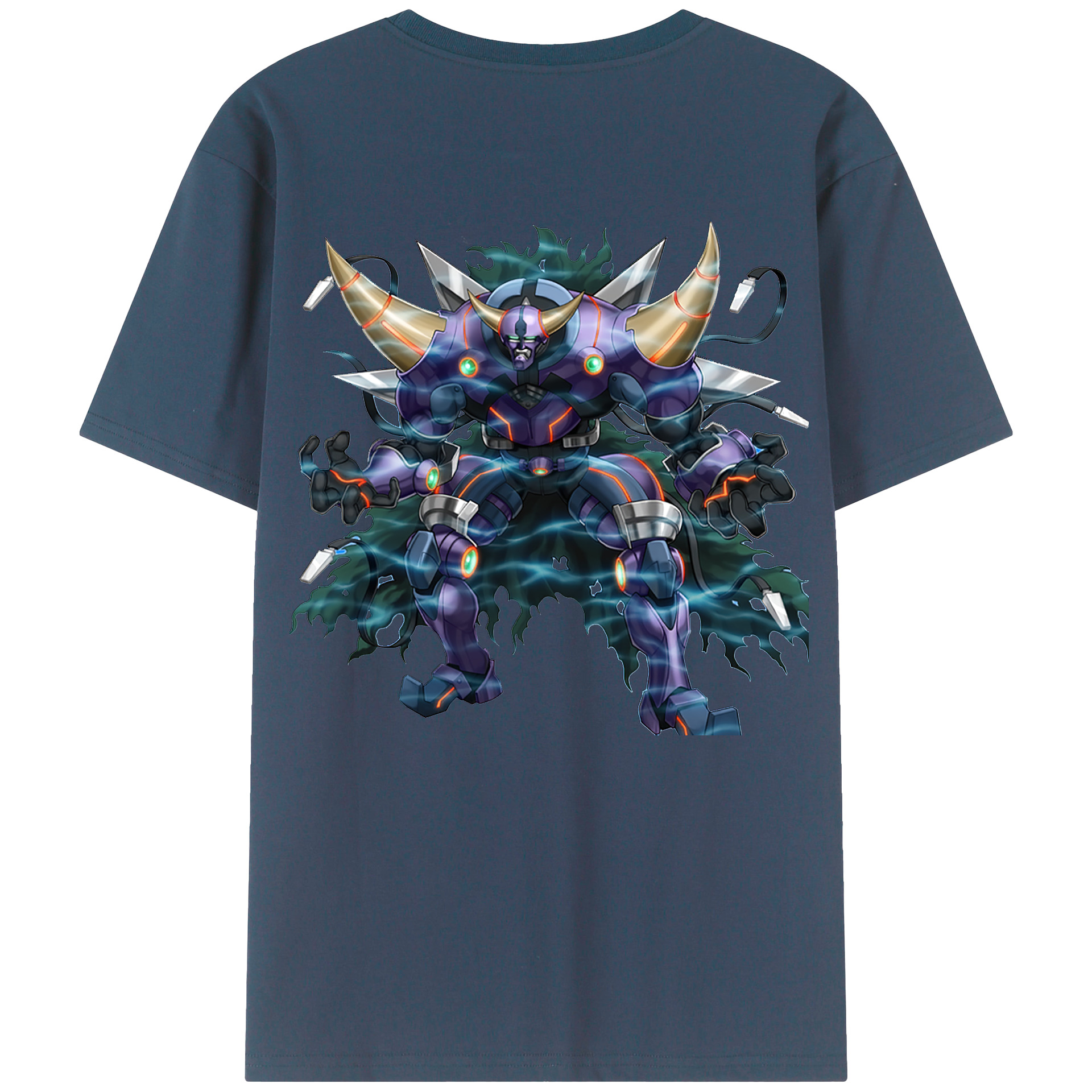 （画像用） 遊☆戯☆王 Yu-Gi-Oh! 綿100％ メンズ半袖Tシャツ（バックプリント） 通気性