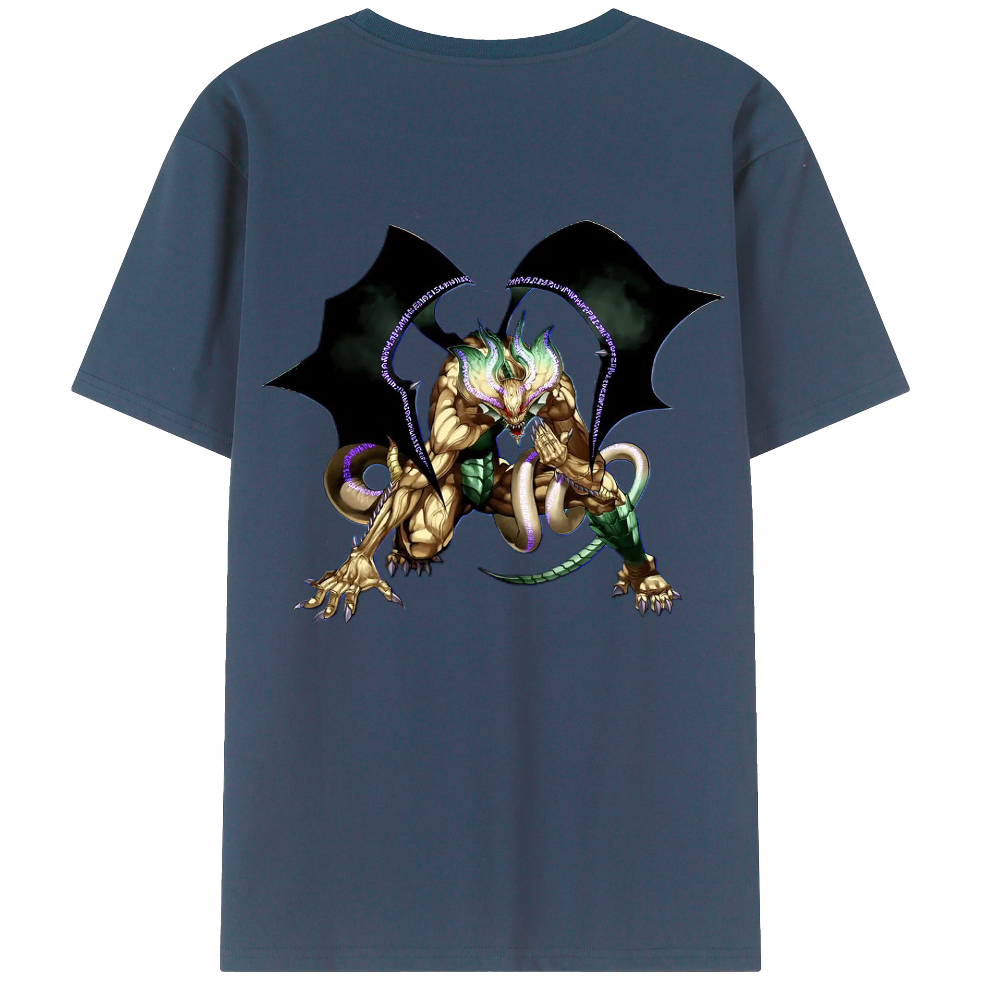 （画像用） 遊☆戯☆王 Yu-Gi-Oh! 綿100％ メンズ半袖Tシャツ（バックプリント） 通気性