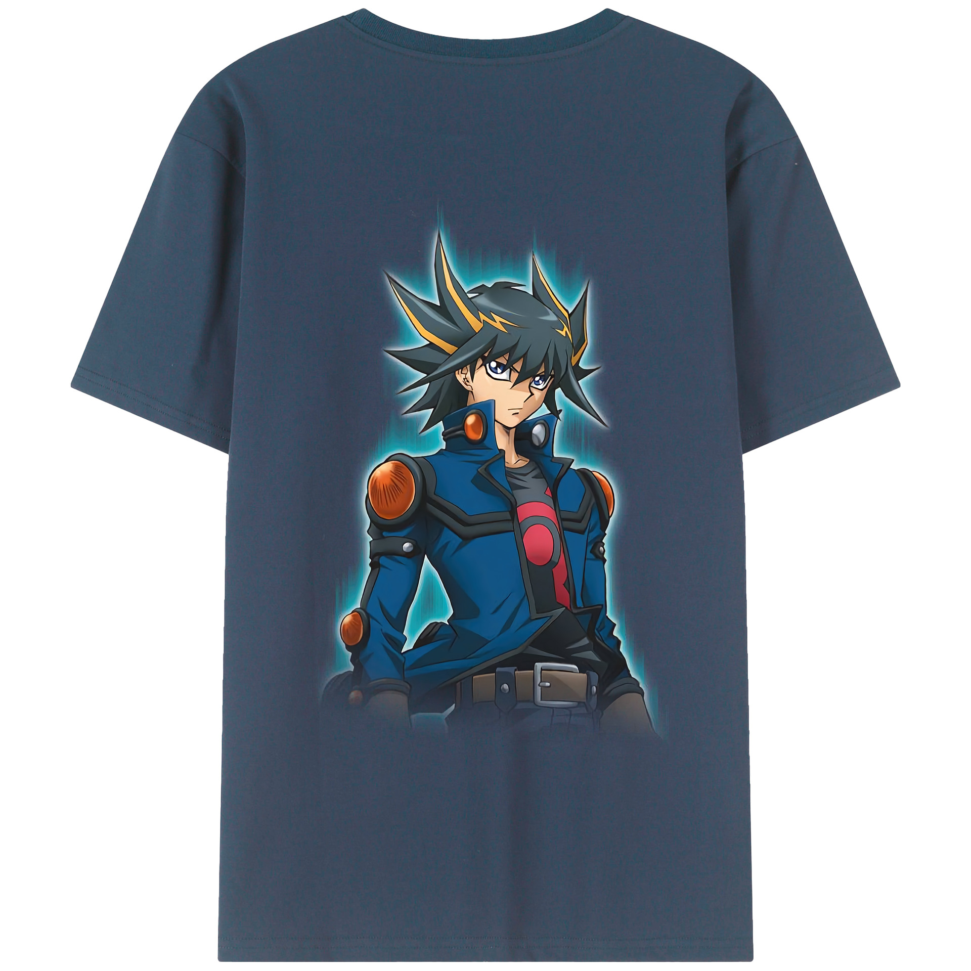 （画像用） 遊☆戯☆王 Yu-Gi-Oh! 綿100％ メンズ半袖Tシャツ（バックプリント） 通気性