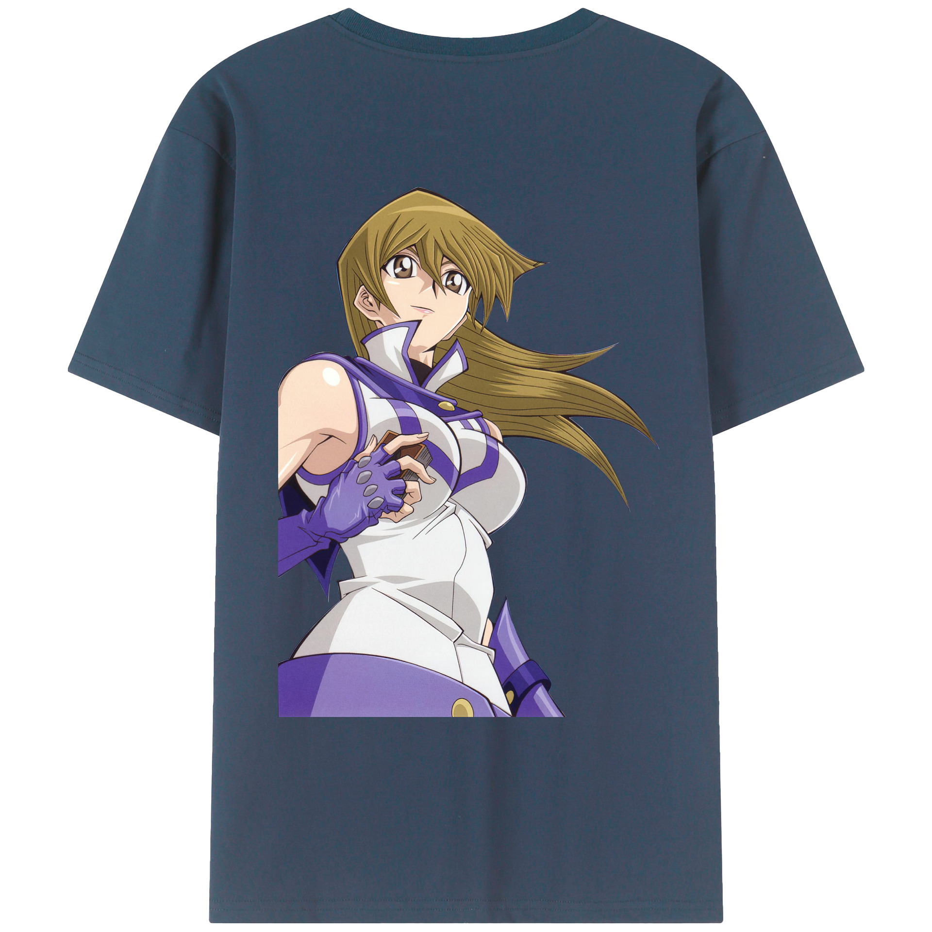 （画像用） 遊☆戯☆王 Yu-Gi-Oh! 綿100％ メンズ半袖Tシャツ（バックプリント） 通気性