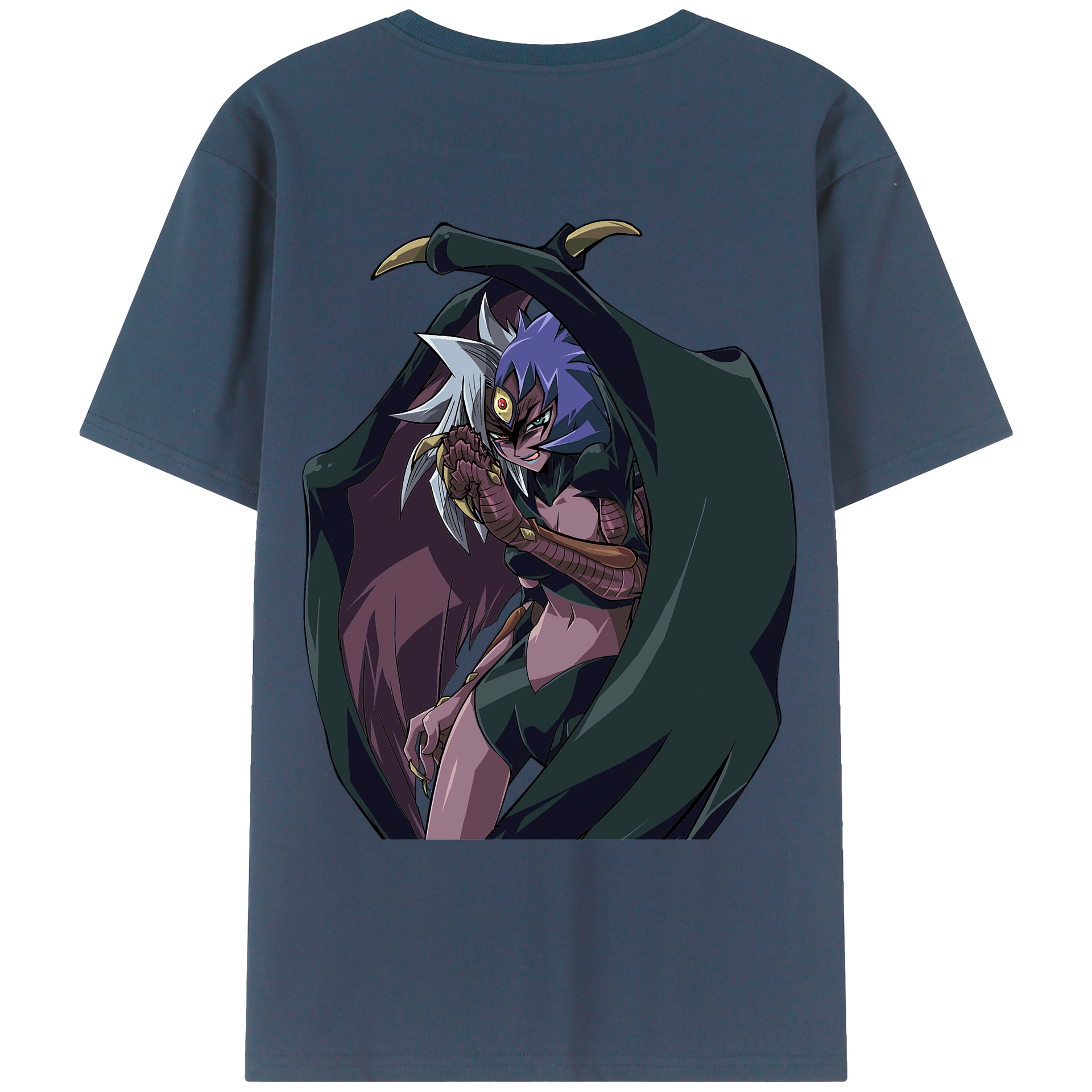 （画像用） 遊☆戯☆王 Yu-Gi-Oh! 綿100％ メンズ半袖Tシャツ（バックプリント） 通気性