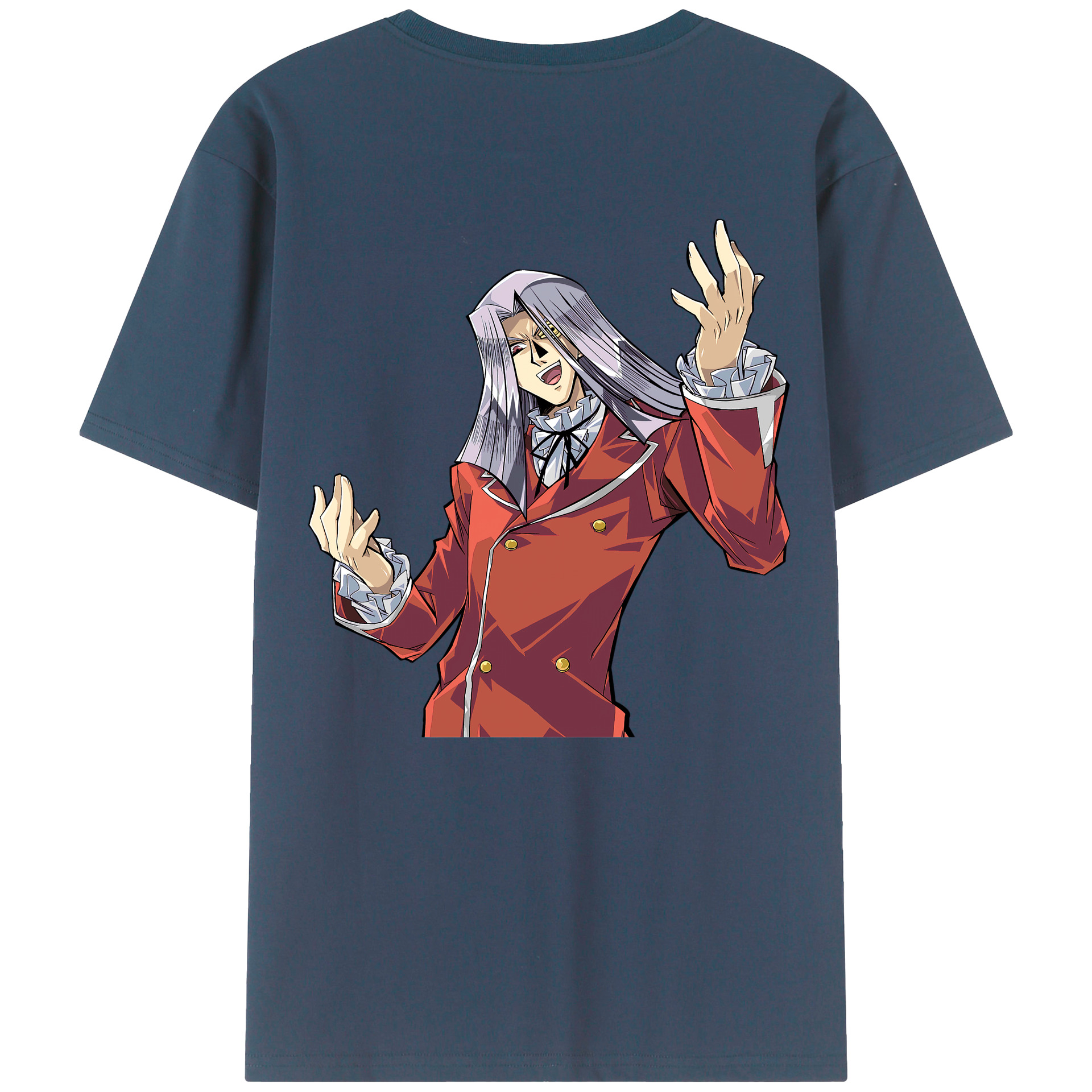 （画像用） 遊☆戯☆王 Yu-Gi-Oh! 綿100％ メンズ半袖Tシャツ（バックプリント） 通気性