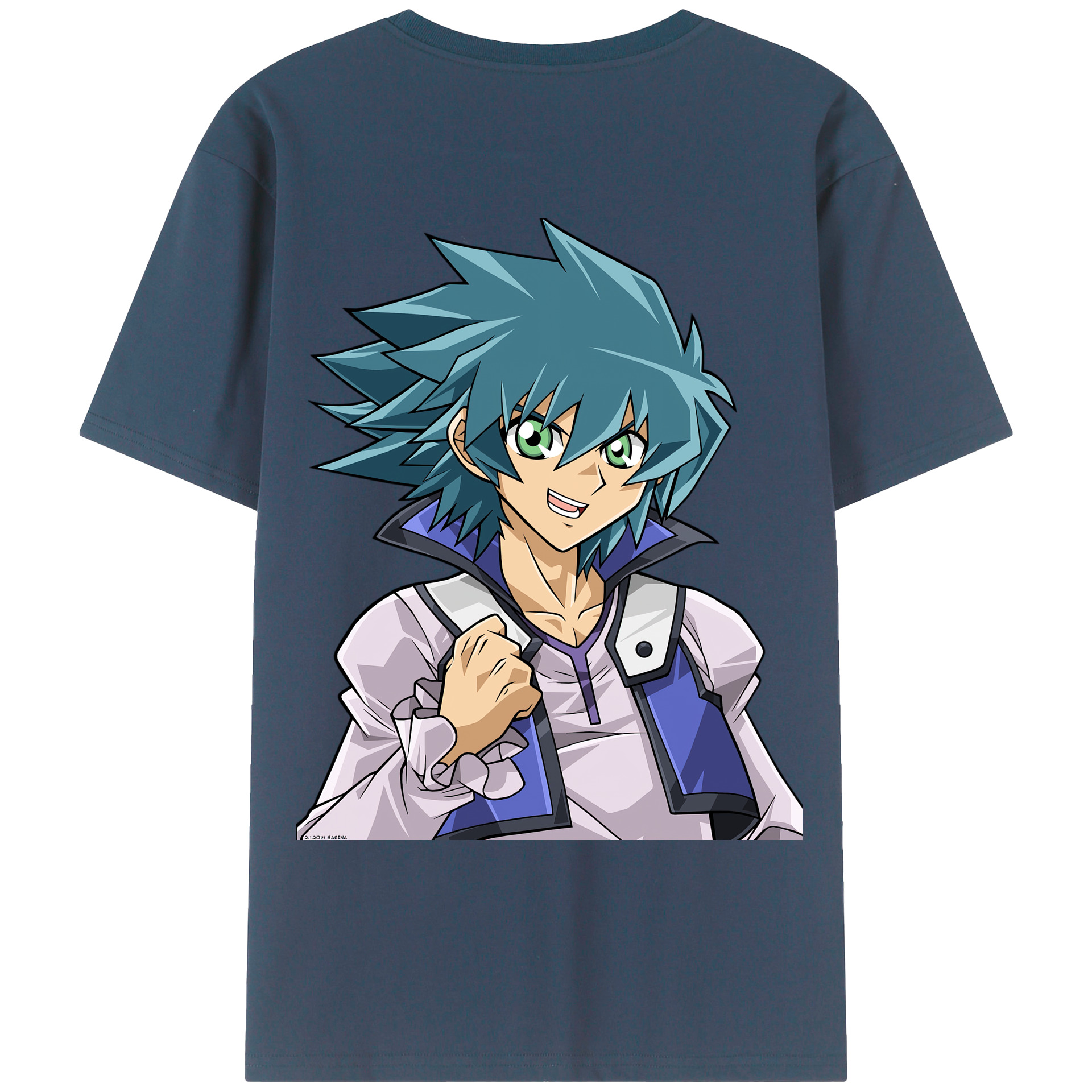 （画像用） 遊☆戯☆王 Yu-Gi-Oh! 綿100％ メンズ半袖Tシャツ（バックプリント） 通気性