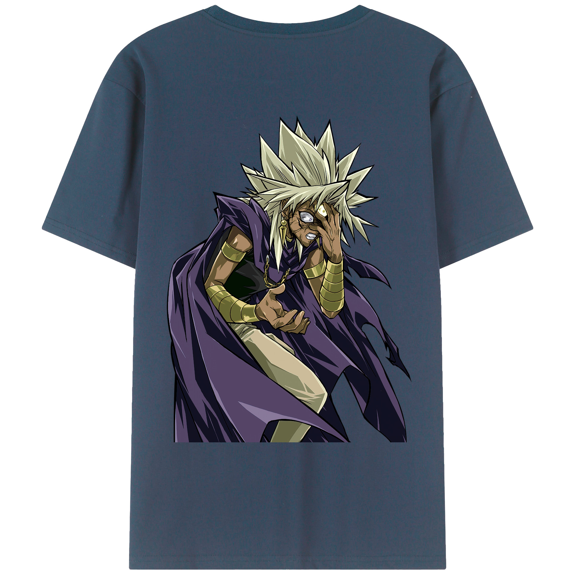 （画像用） 遊☆戯☆王 Yu-Gi-Oh! 綿100％ メンズ半袖Tシャツ（バックプリント） 通気性