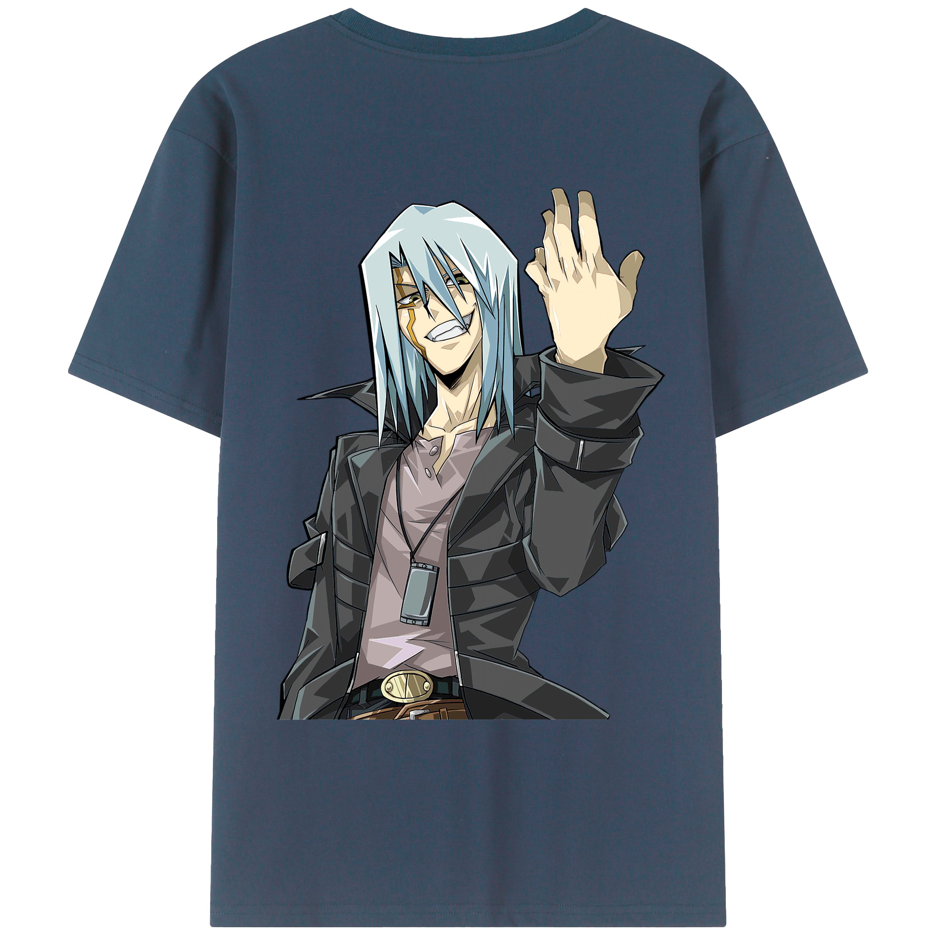 （画像用） 遊☆戯☆王 Yu-Gi-Oh! 綿100％ メンズ半袖Tシャツ（バックプリント） 通気性