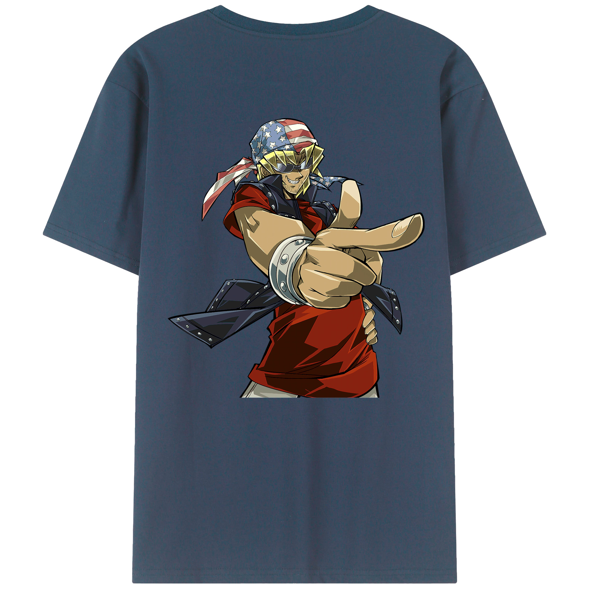 （画像用） 遊☆戯☆王 Yu-Gi-Oh! 綿100％ メンズ半袖Tシャツ（バックプリント） 通気性