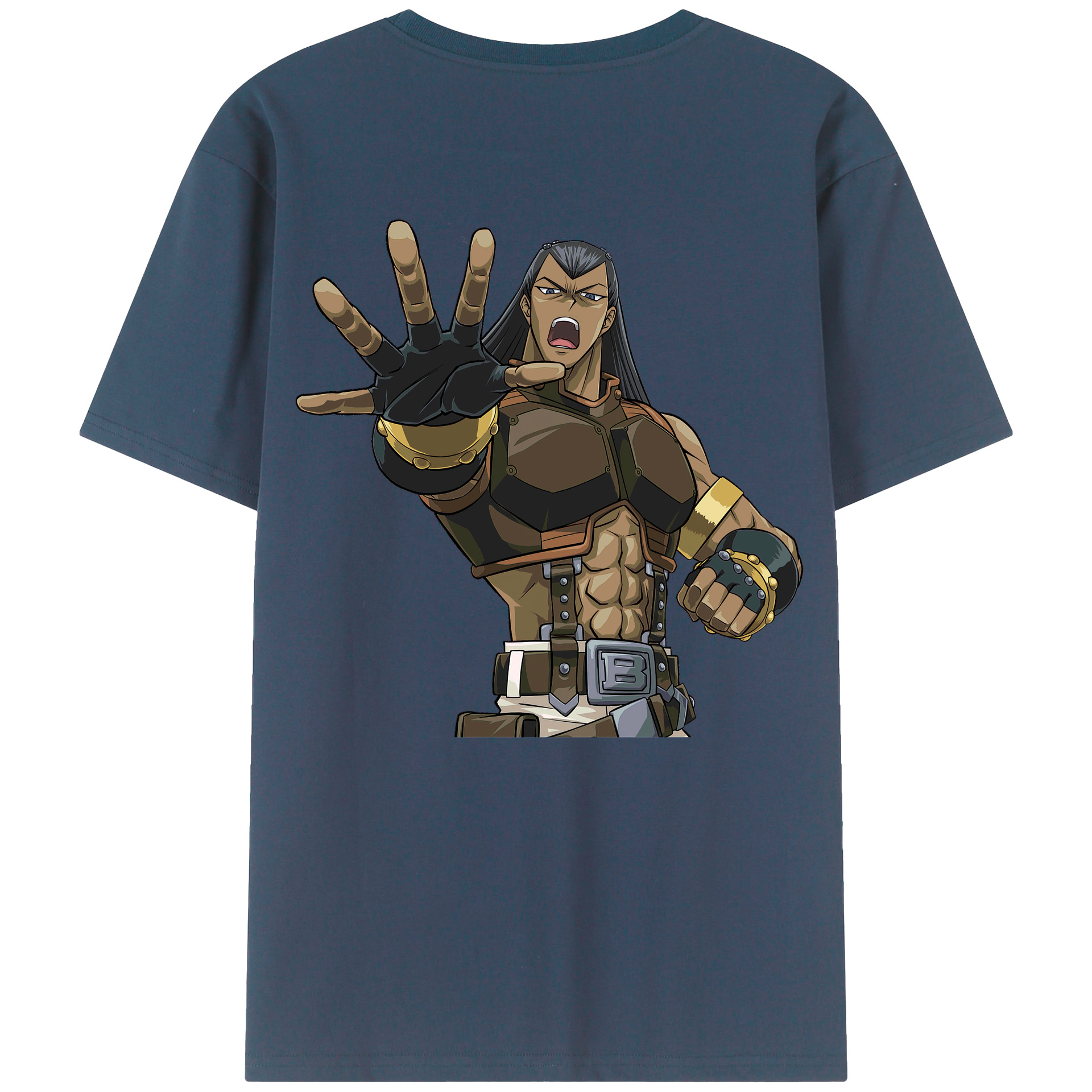 （画像用） 遊☆戯☆王 Yu-Gi-Oh! 綿100％ メンズ半袖Tシャツ（バックプリント） 通気性