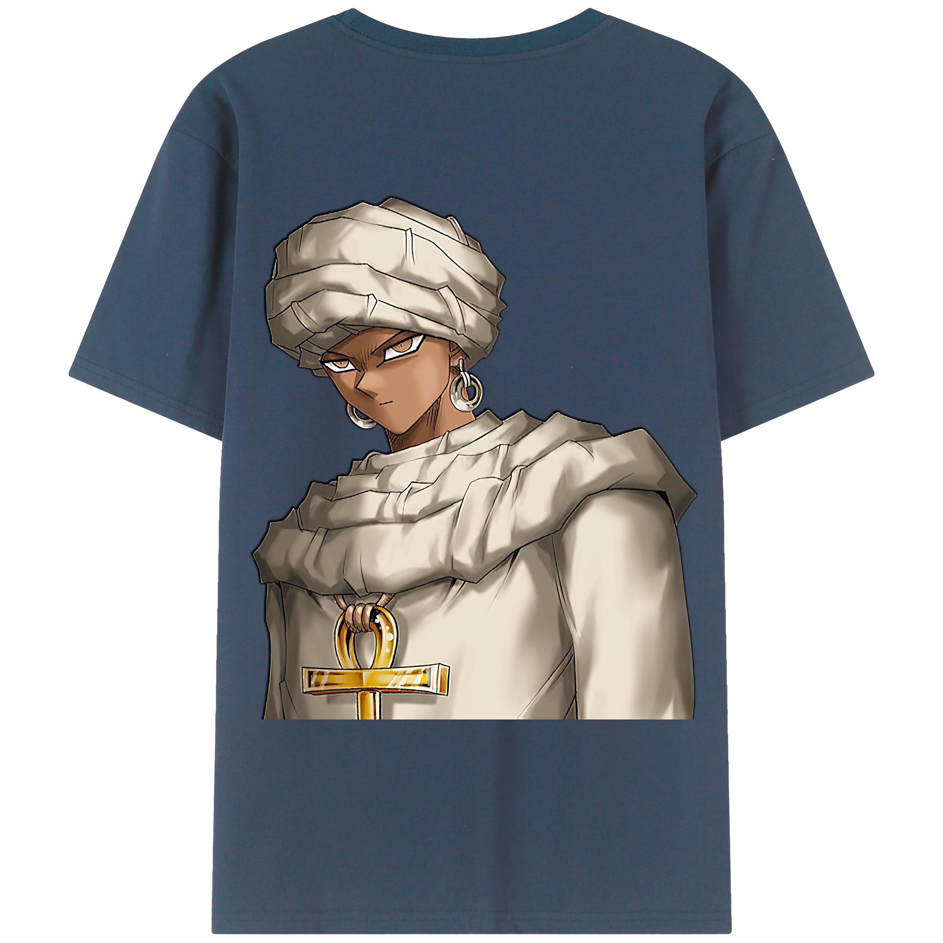 （画像用） 遊☆戯☆王 Yu-Gi-Oh! 綿100％ メンズ半袖Tシャツ（バックプリント） 通気性