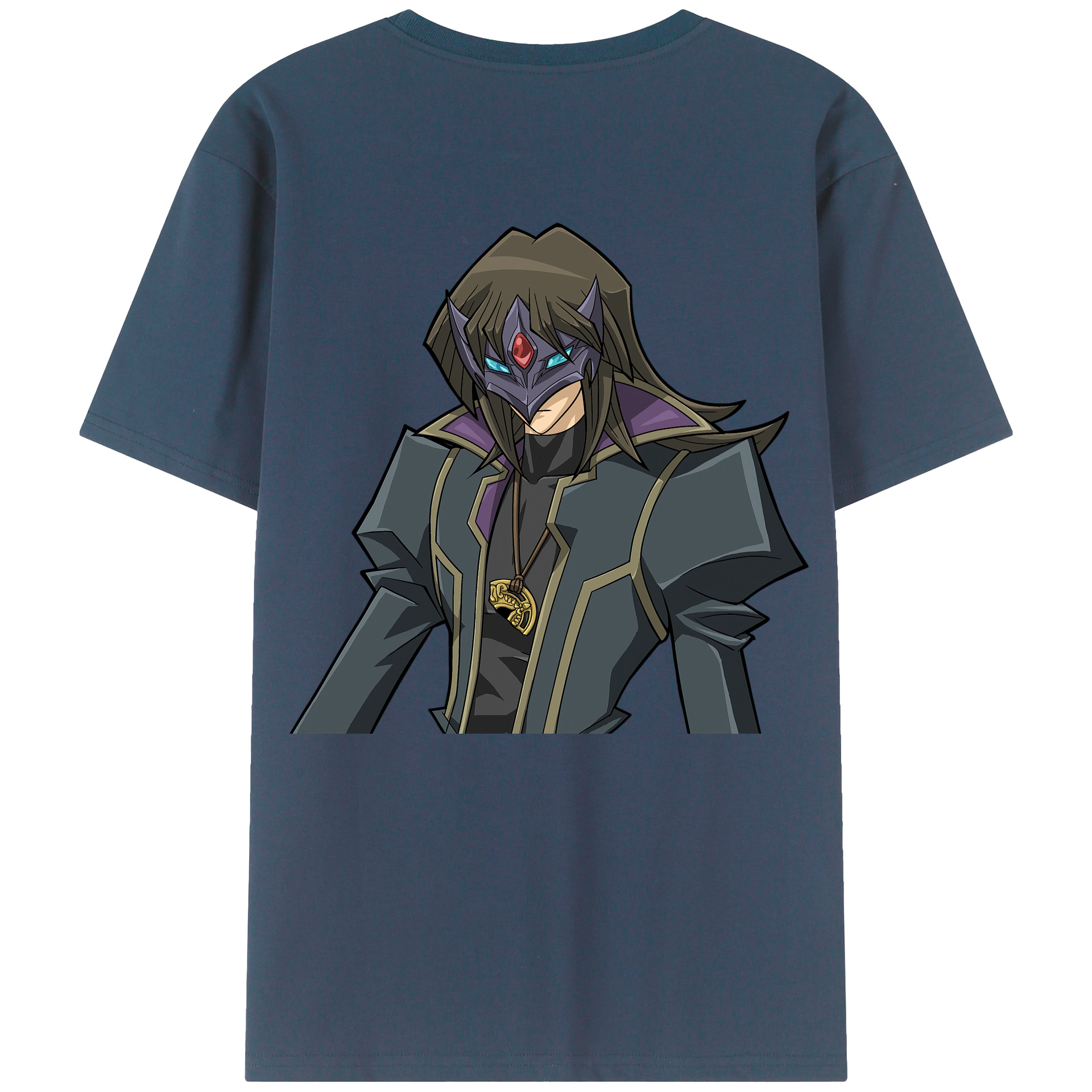 （画像用） 遊☆戯☆王 Yu-Gi-Oh! 綿100％ メンズ半袖Tシャツ（バックプリント） 通気性