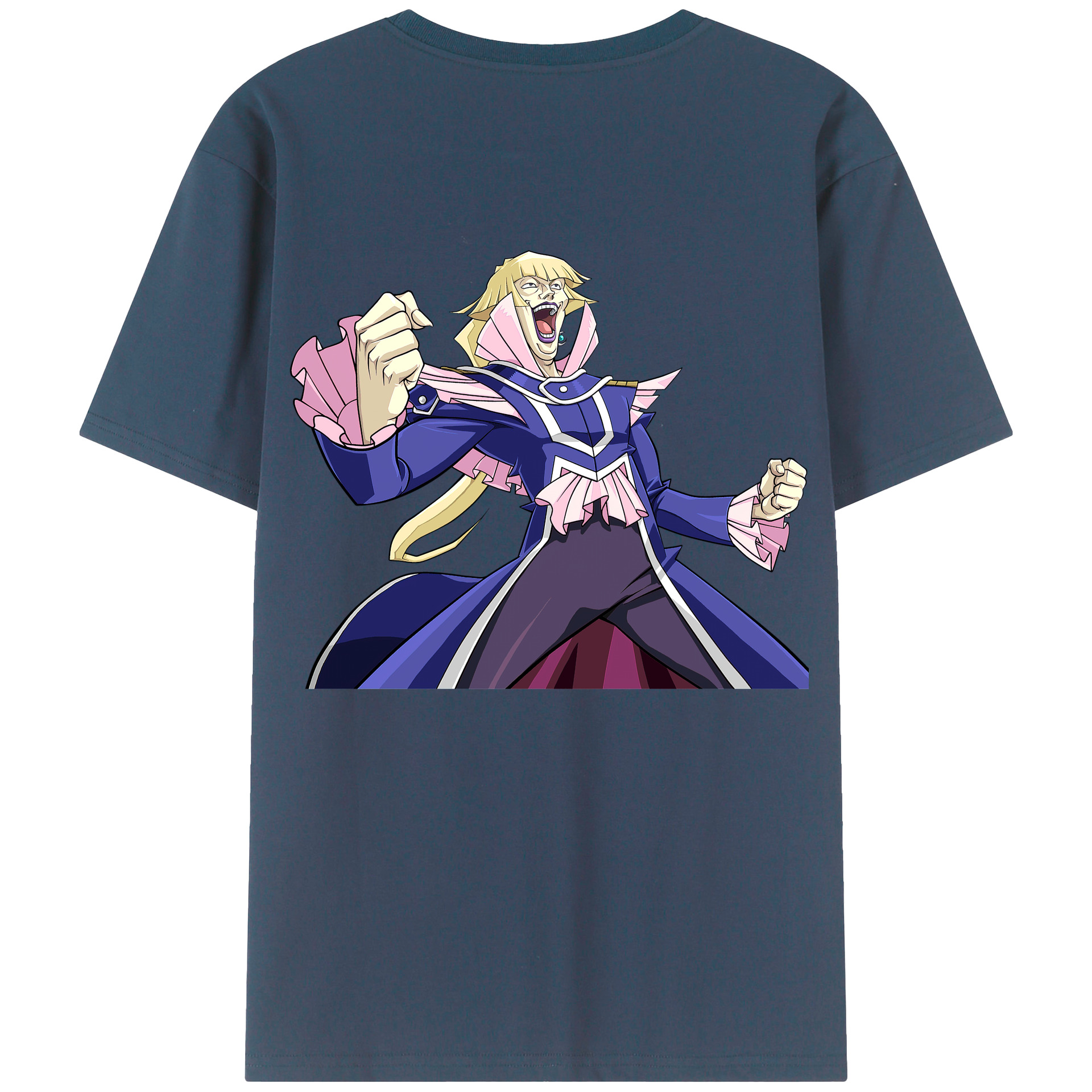（画像用） 遊☆戯☆王 Yu-Gi-Oh! 綿100％ メンズ半袖Tシャツ（バックプリント） 通気性