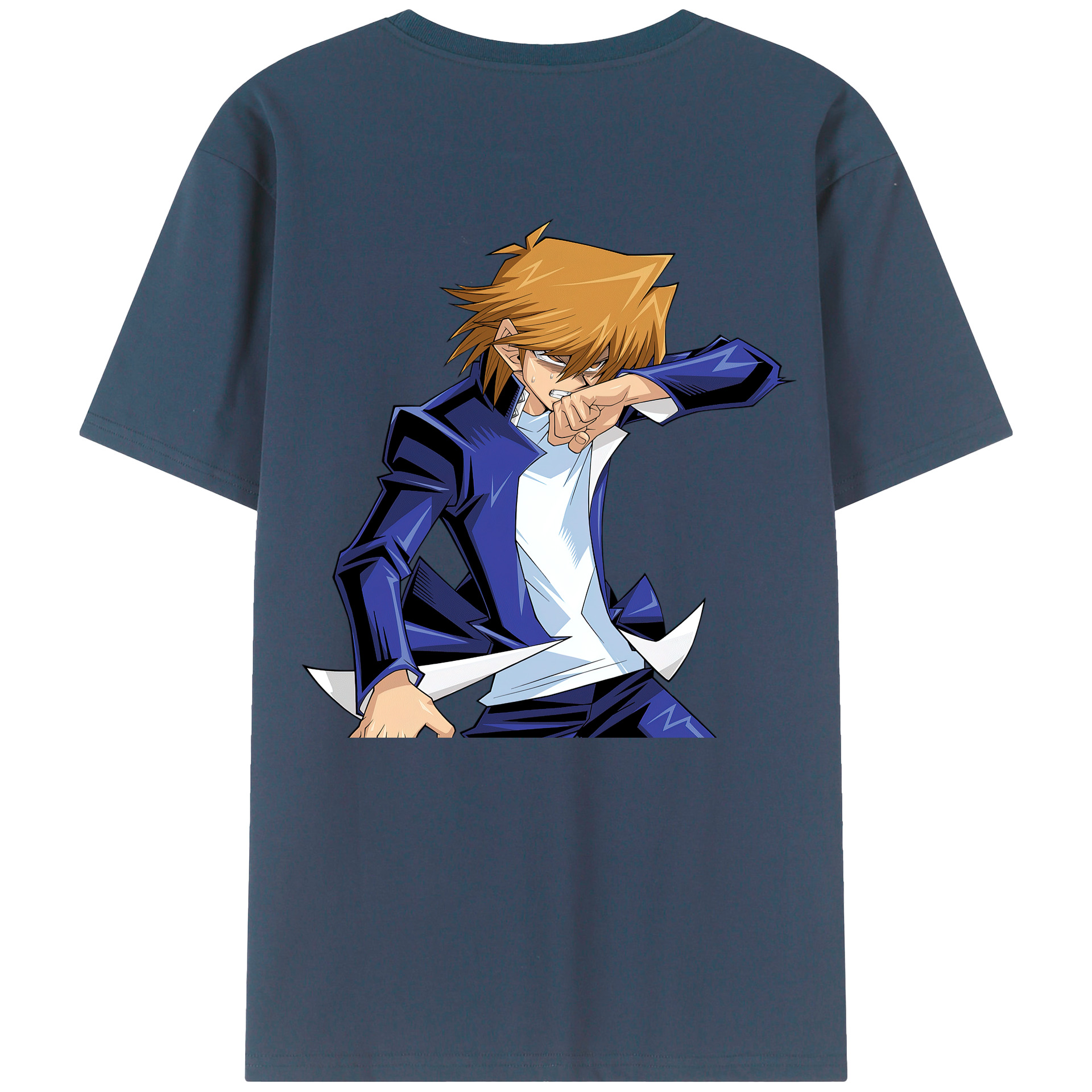 （画像用） 遊☆戯☆王 Yu-Gi-Oh! 綿100％ メンズ半袖Tシャツ（バックプリント） 通気性