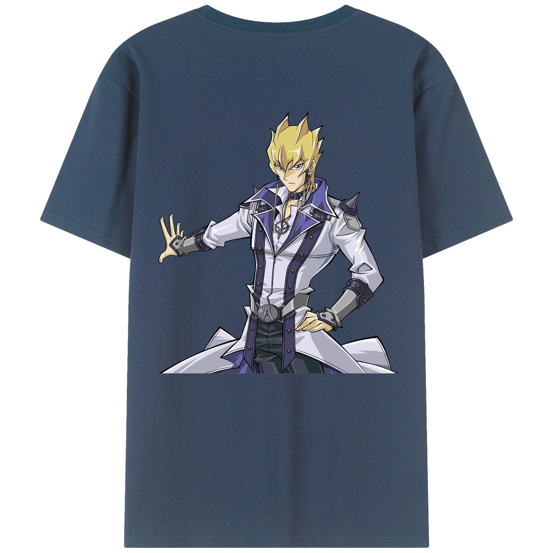 （画像用） 遊☆戯☆王 Yu-Gi-Oh! 綿100％ メンズ半袖Tシャツ（バックプリント） 通気性