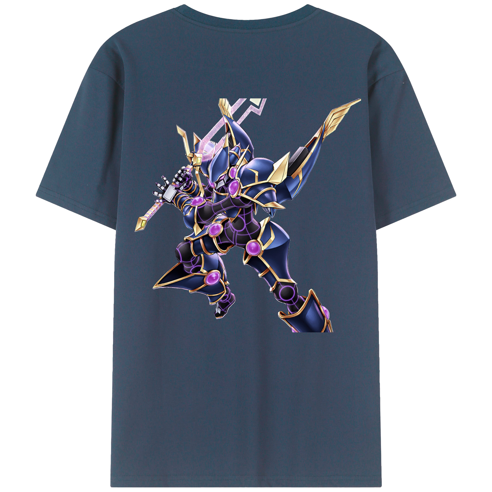 （画像用） 遊☆戯☆王 Yu-Gi-Oh! 綿100％ メンズ半袖Tシャツ（バックプリント） 通気性