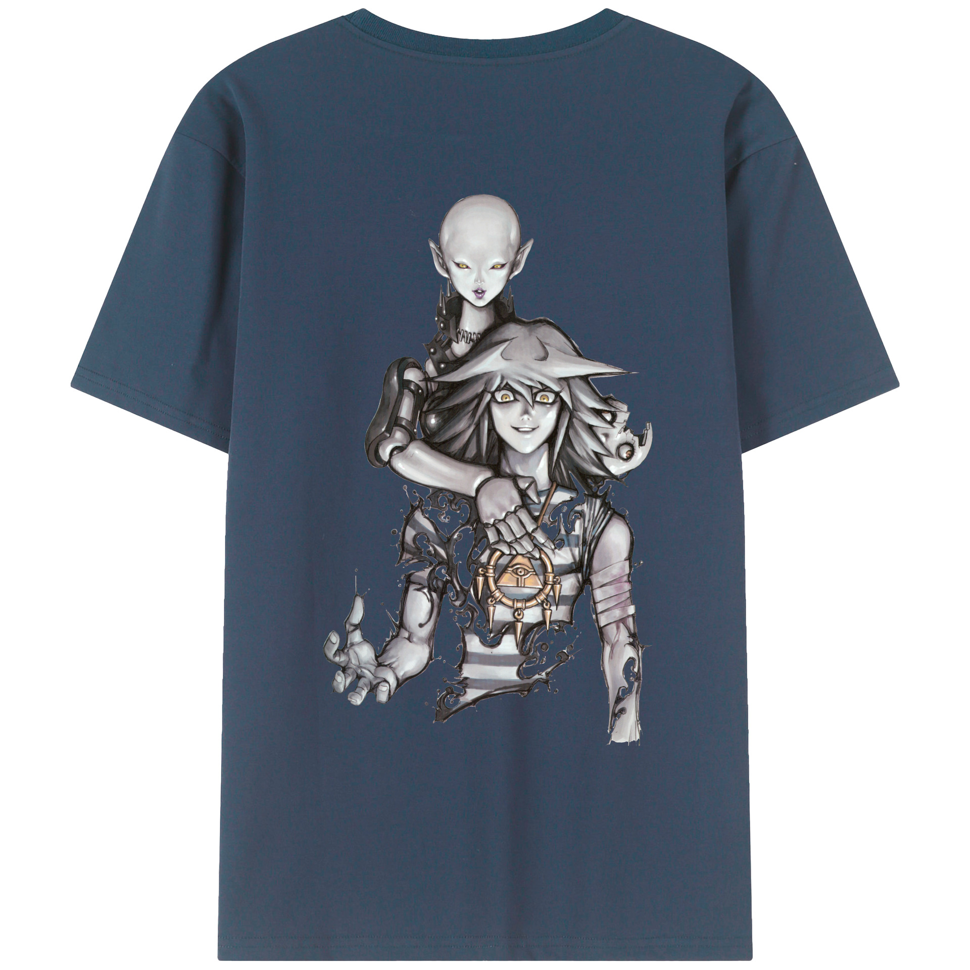 （画像用） 遊☆戯☆王 Yu-Gi-Oh! 綿100％ メンズ半袖Tシャツ（バックプリント） 通気性