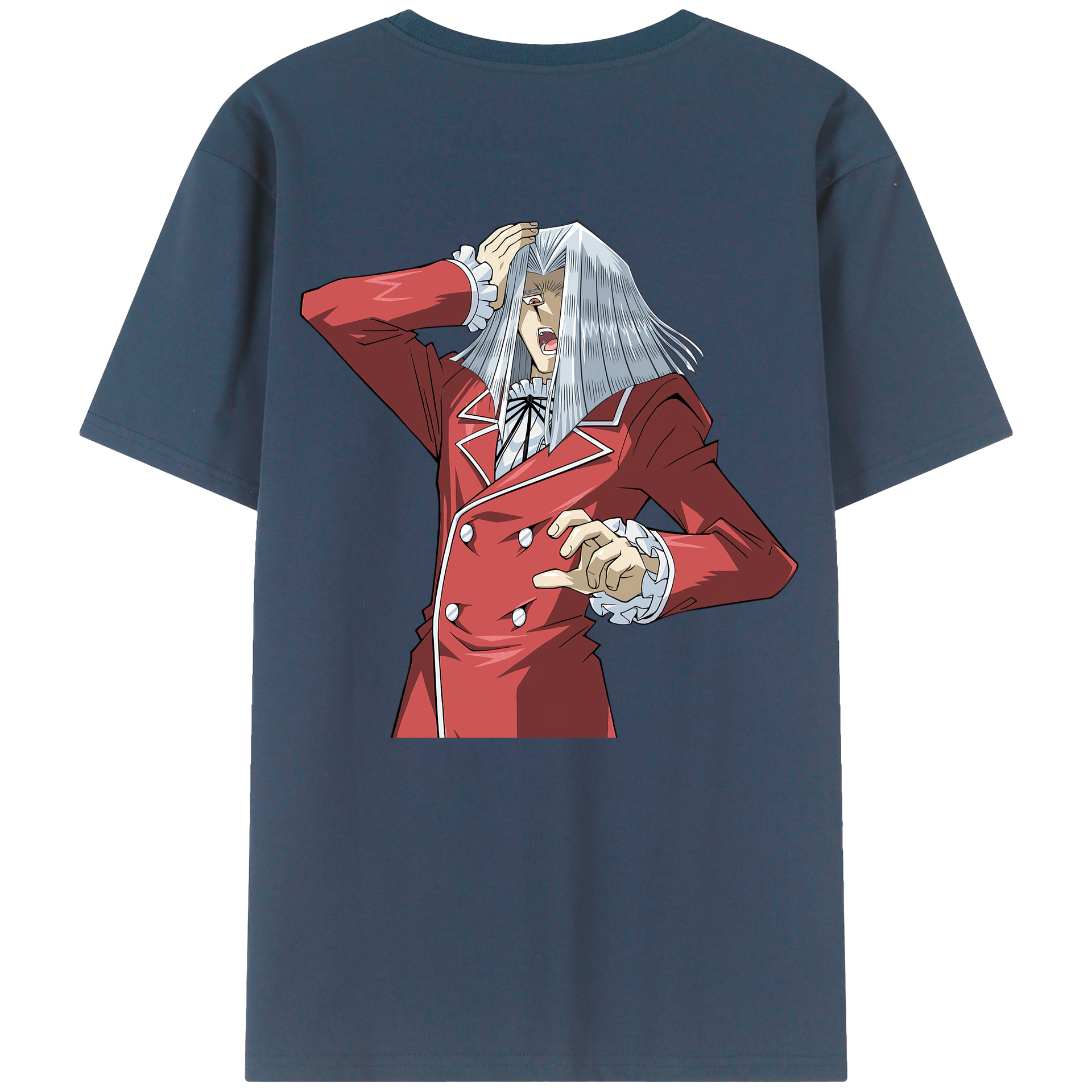 （画像用） 遊☆戯☆王 Yu-Gi-Oh! 綿100％ メンズ半袖Tシャツ（バックプリント） 通気性