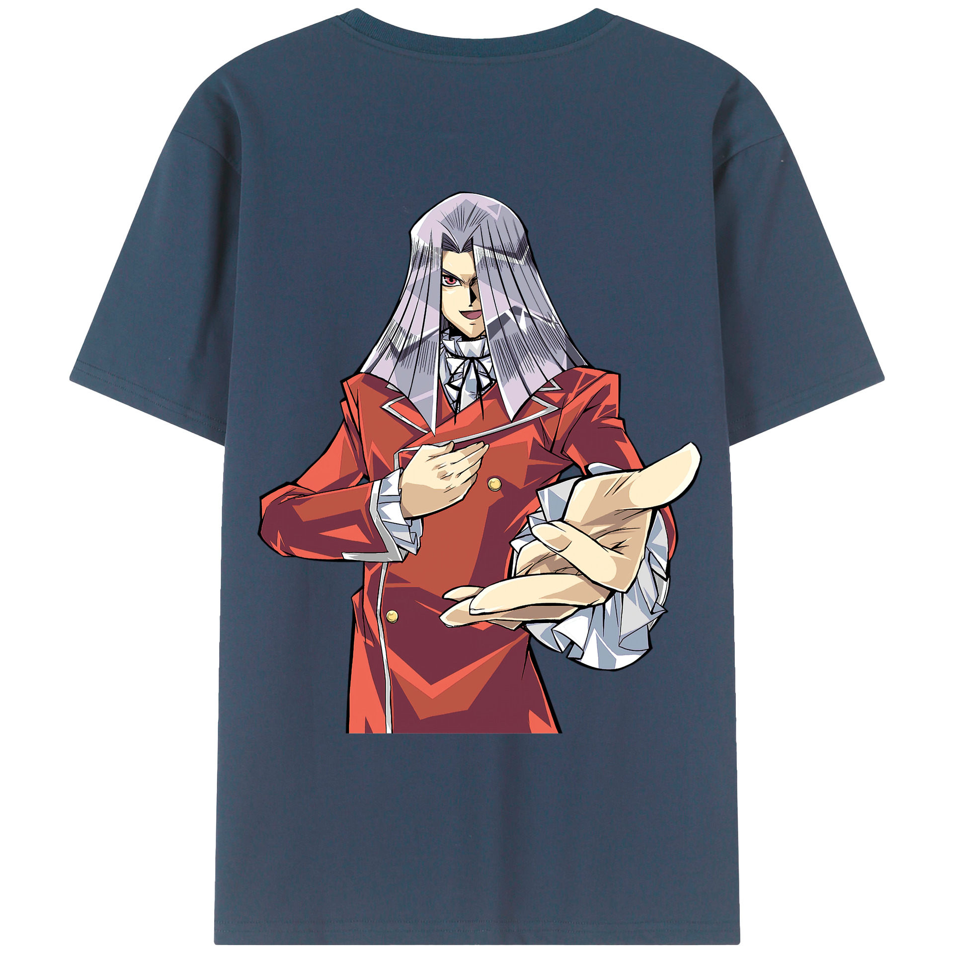 （画像用） 遊☆戯☆王 Yu-Gi-Oh! 綿100％ メンズ半袖Tシャツ（バックプリント） 通気性