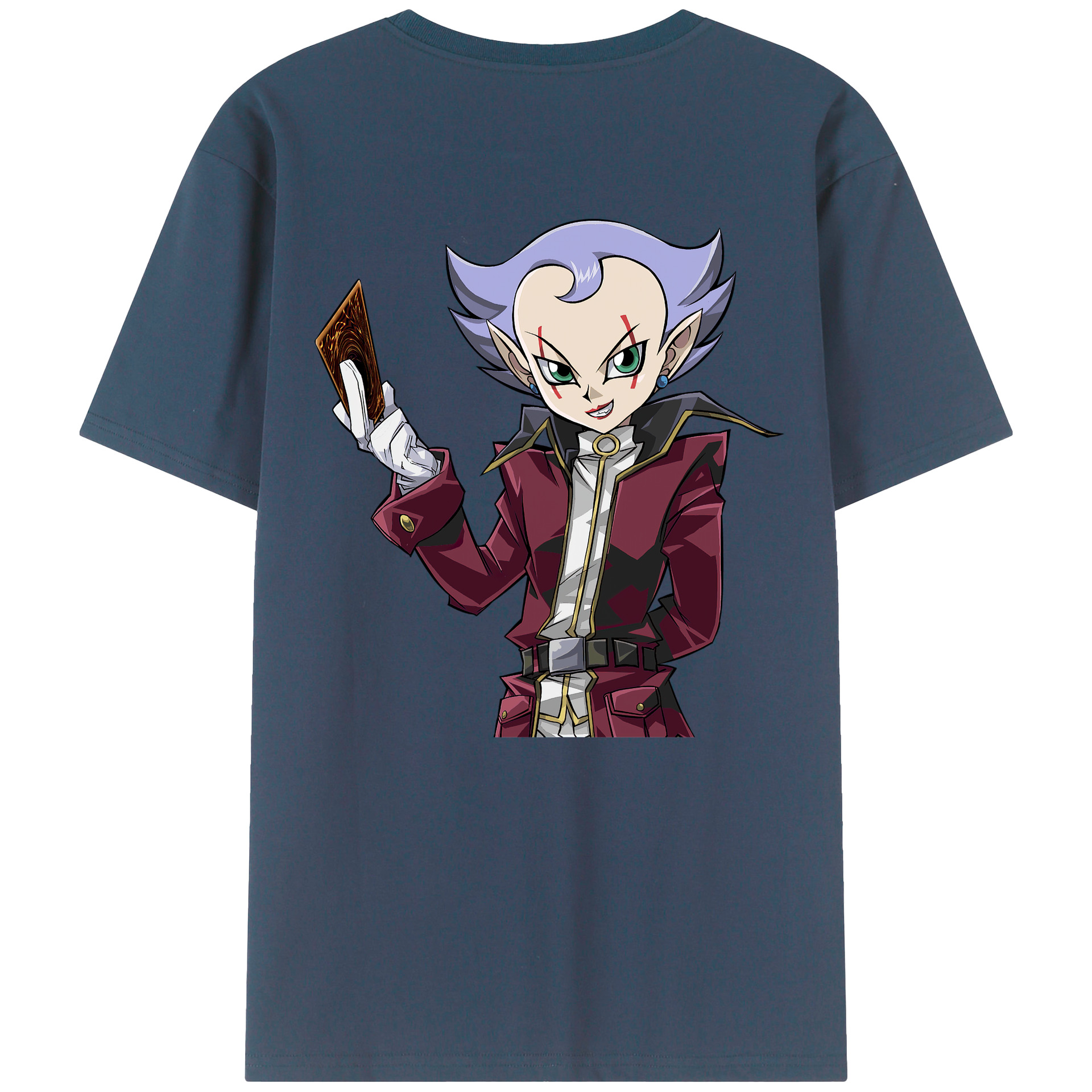（画像用） 遊☆戯☆王 Yu-Gi-Oh! 綿100％ メンズ半袖Tシャツ（バックプリント） 通気性