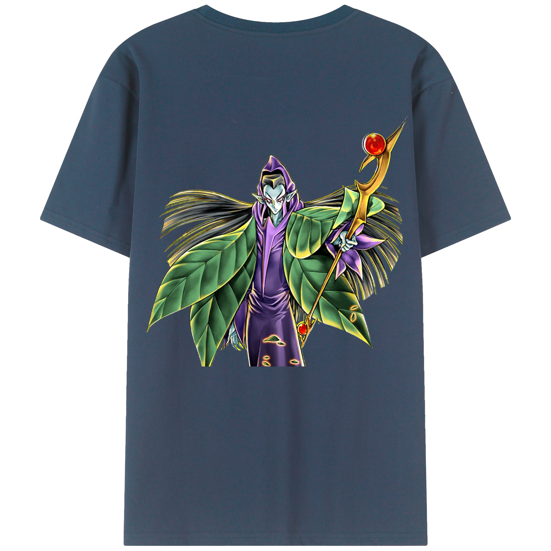（画像用） 遊☆戯☆王 Yu-Gi-Oh! 綿100％ メンズ半袖Tシャツ（バックプリント） 通気性