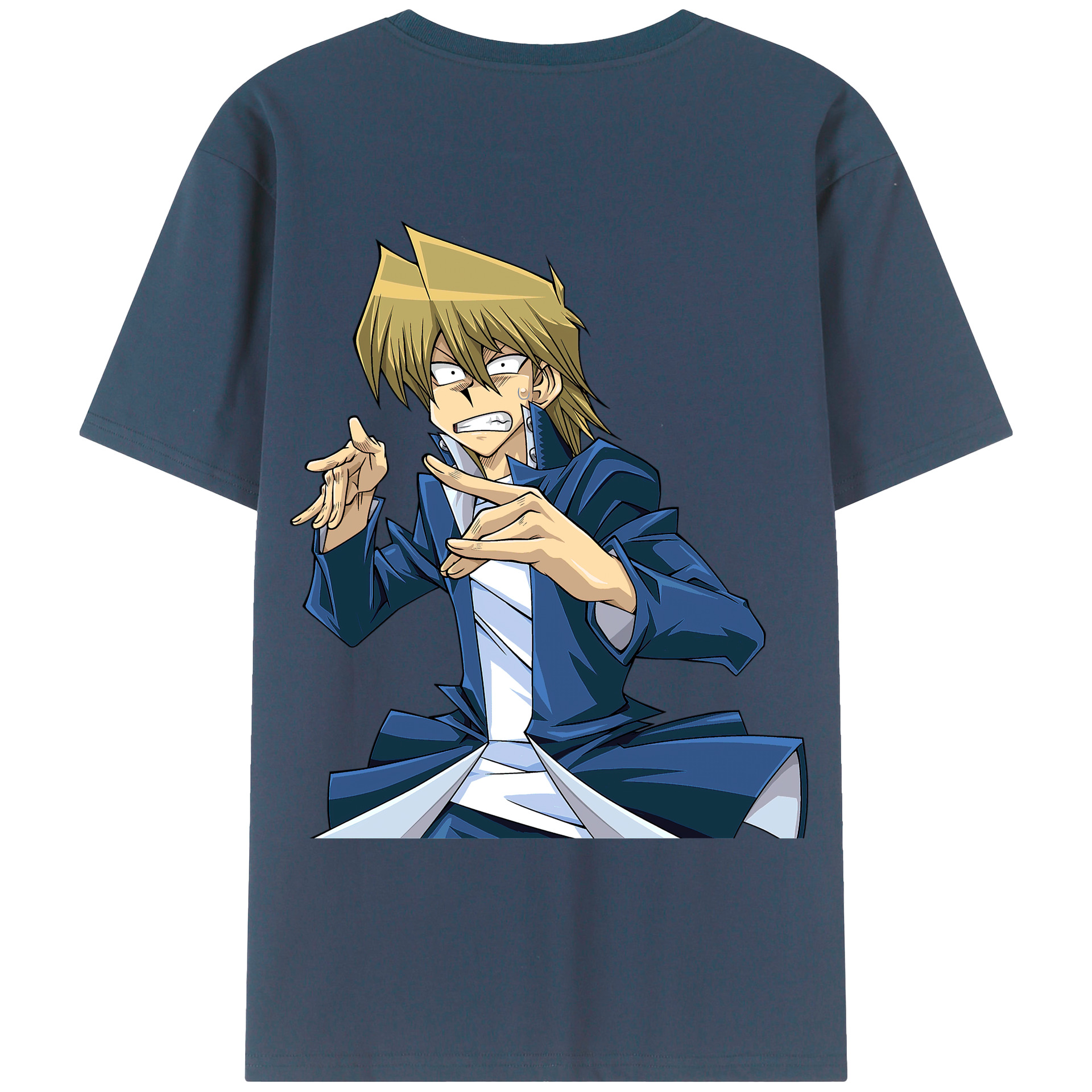 （画像用） 遊☆戯☆王 Yu-Gi-Oh! 綿100％ メンズ半袖Tシャツ（バックプリント） 通気性