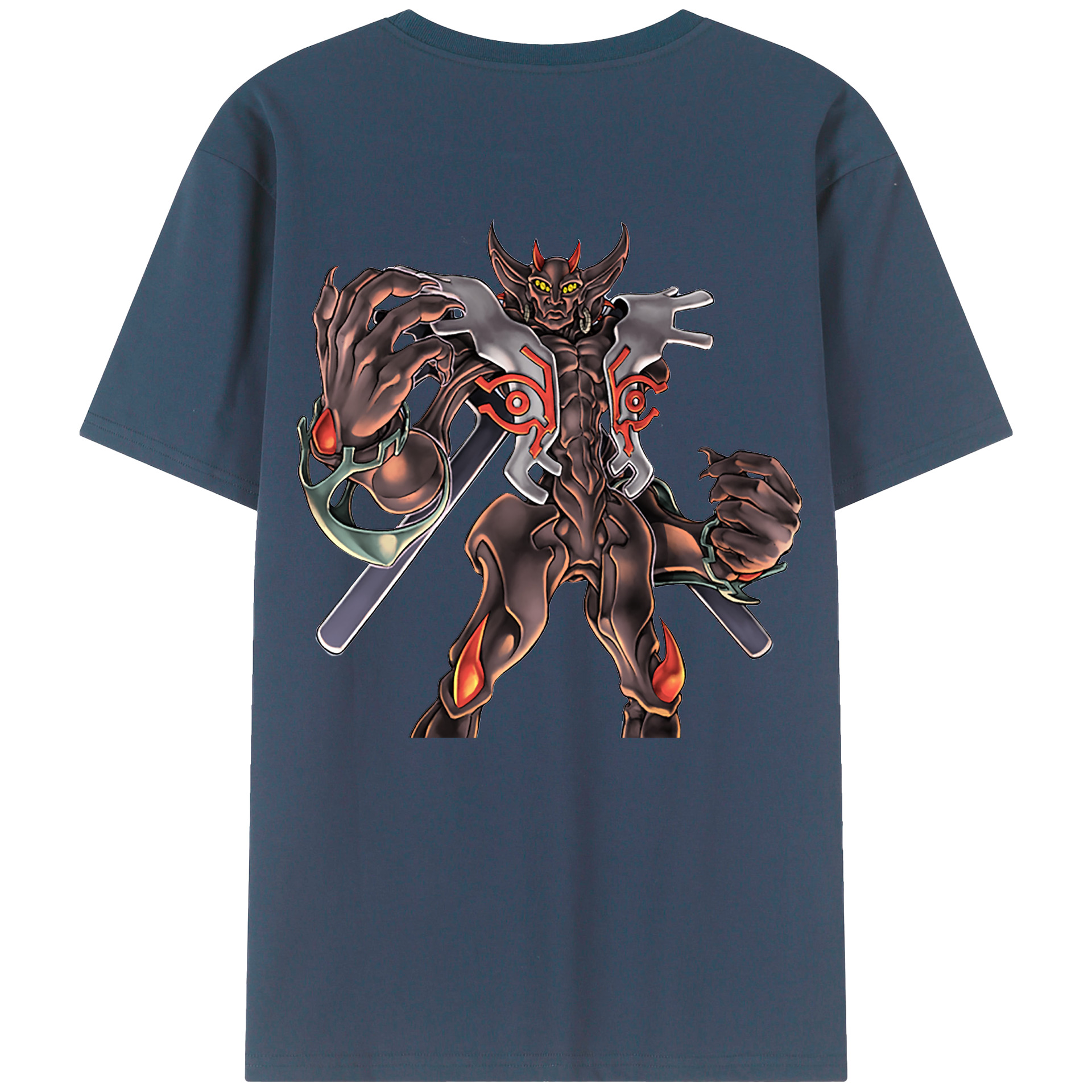 （画像用） 遊☆戯☆王 Yu-Gi-Oh! 綿100％ メンズ半袖Tシャツ（バックプリント） 通気性