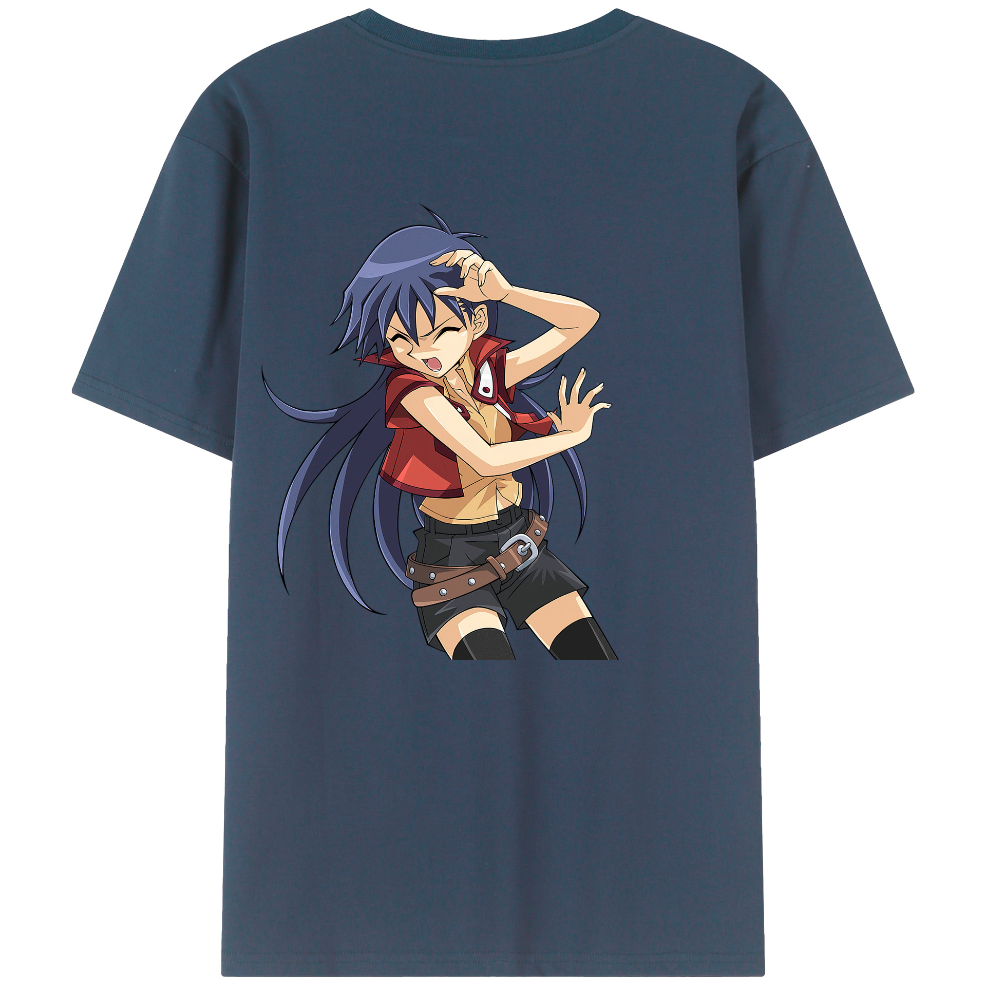 （画像用） 遊☆戯☆王 Yu-Gi-Oh! 綿100％ メンズ半袖Tシャツ（バックプリント） 通気性