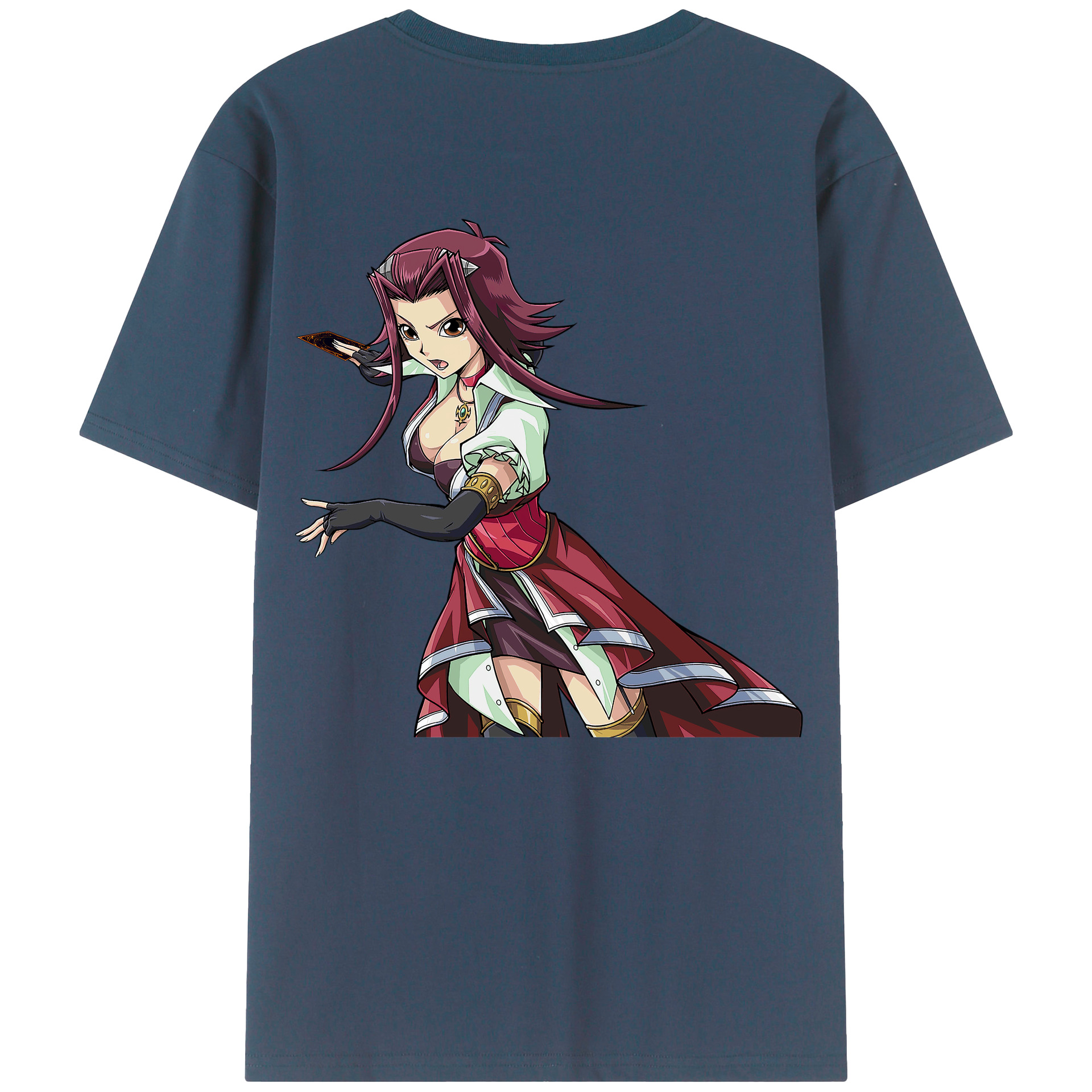 （画像用） 遊☆戯☆王 Yu-Gi-Oh! 綿100％ メンズ半袖Tシャツ（バックプリント） 通気性